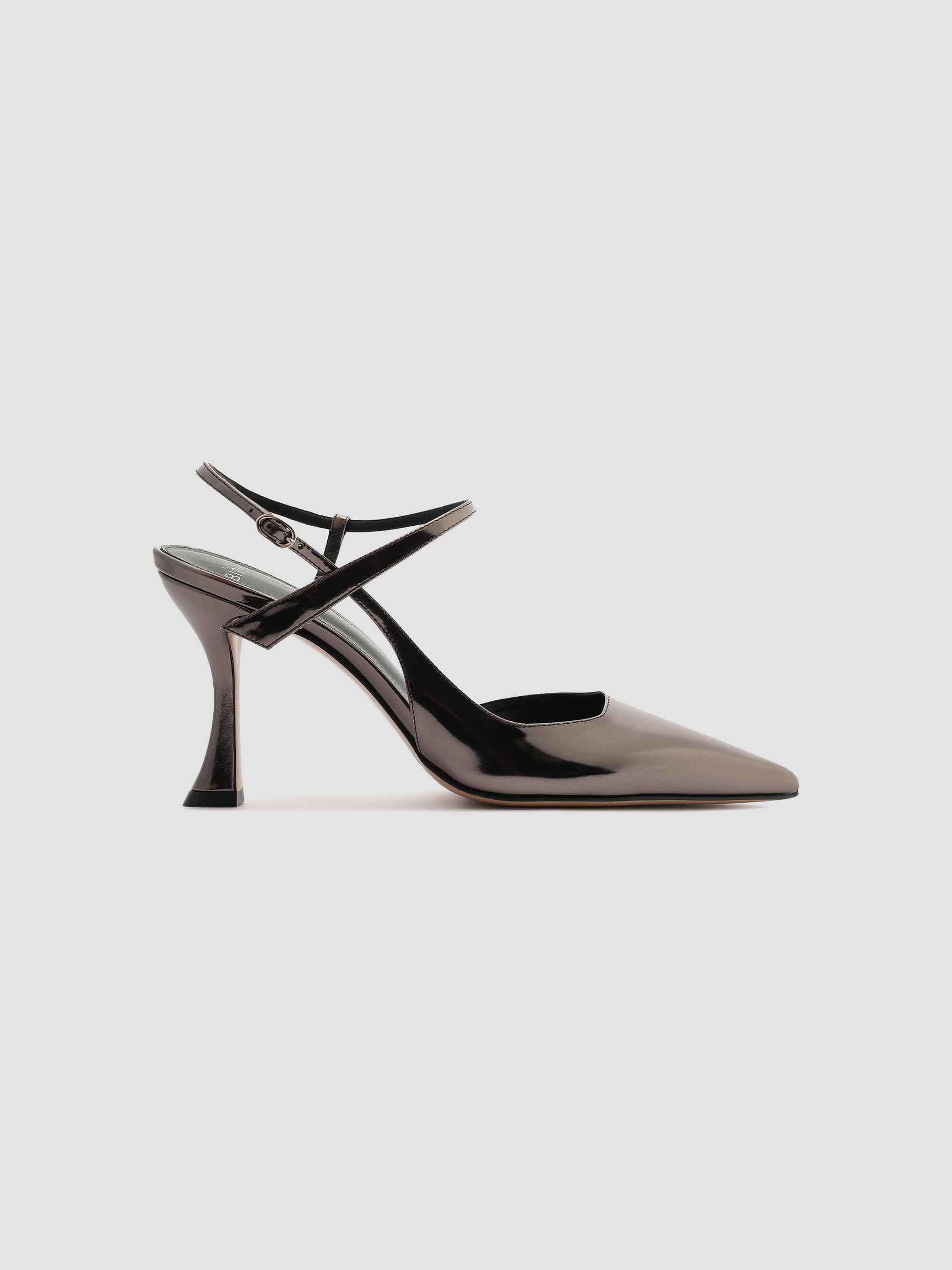 Alexandre Birman Women's Tita Wrap 85MM Patent Leather Pumps - Grafite | Thumbnail 10