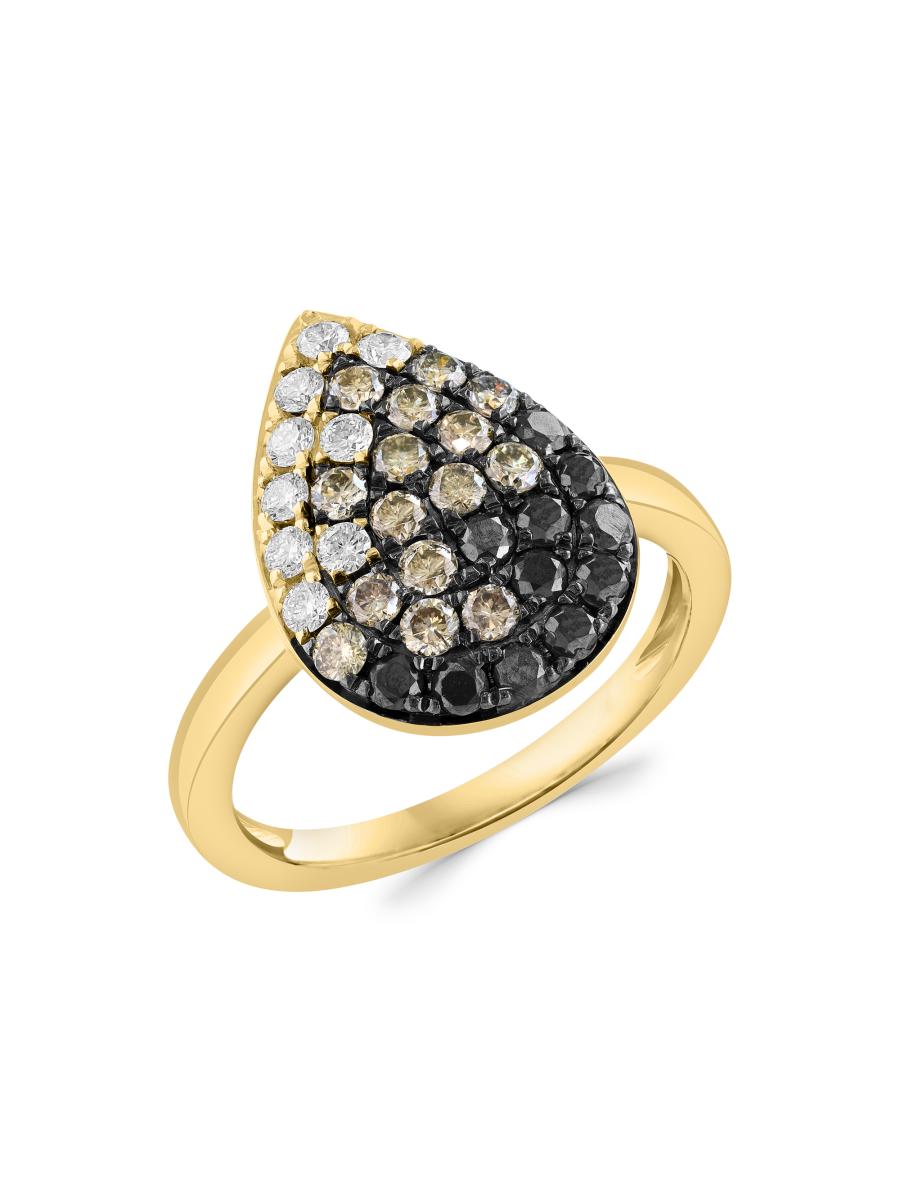 Saks Fifth Avenue Women's 14k Yellow Gold & 0.97 Tcw Diamond Ring