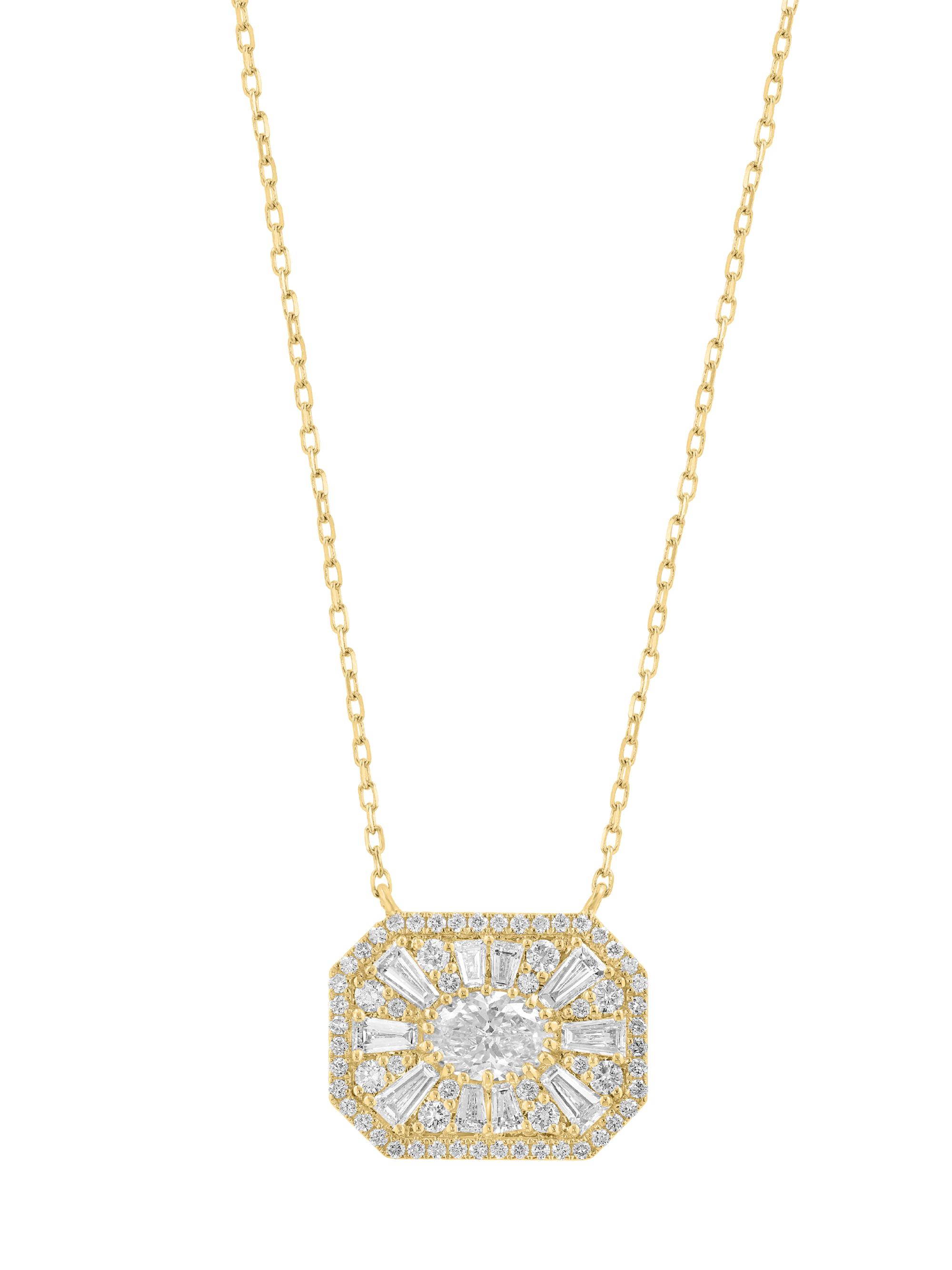 Saks Fifth Avenue Collection Women's 14K Yellow Gold & 2.07 TCW Lab-Grown Diamond Pendant Necklace - Yellow Gold