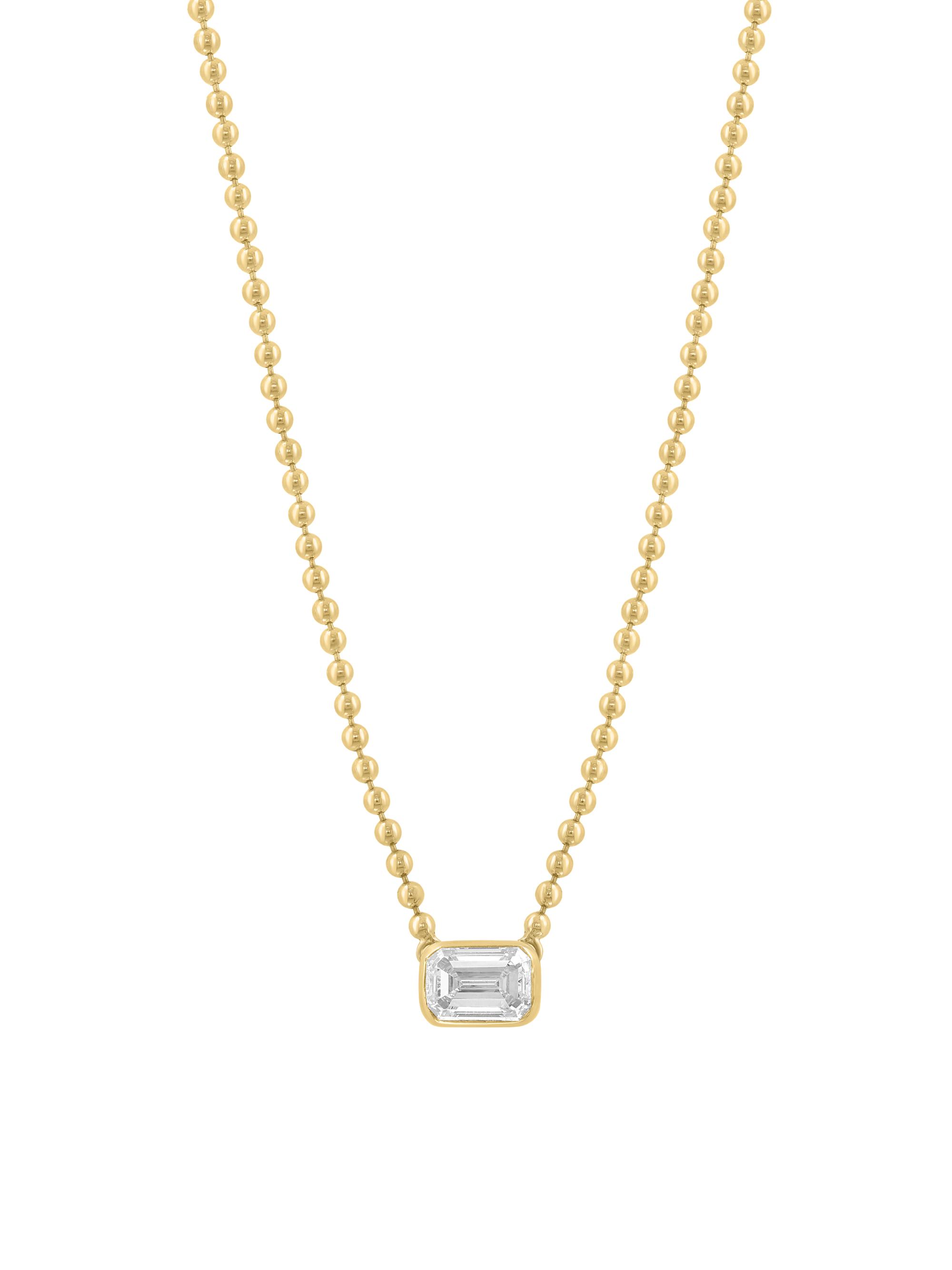 Saks Fifth Avenue Collection Women's 14K Yellow Gold & 0.70 TCW Lab-Grown Diamond Pendant Necklace - Yellow Gold