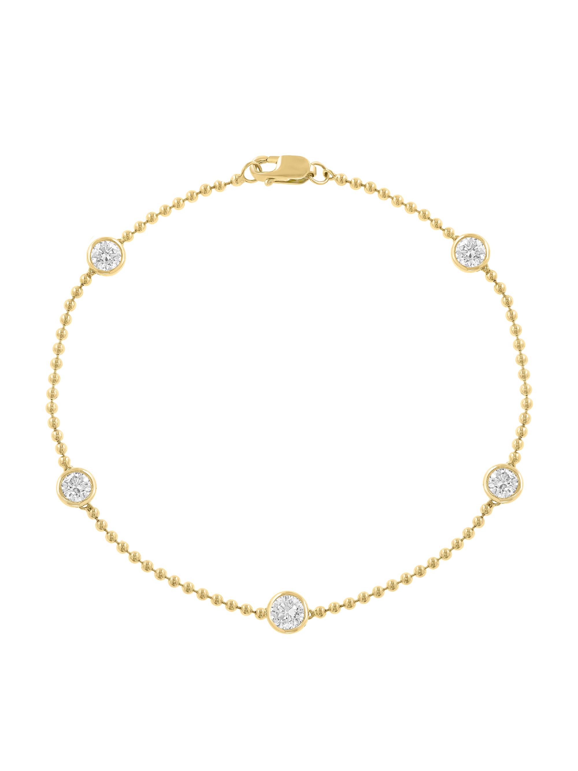 Saks Fifth Avenue Collection Women's 14K Yellow Gold 0.90 TCW Lab-Grown Diamond Bracelet - Yellow Gold