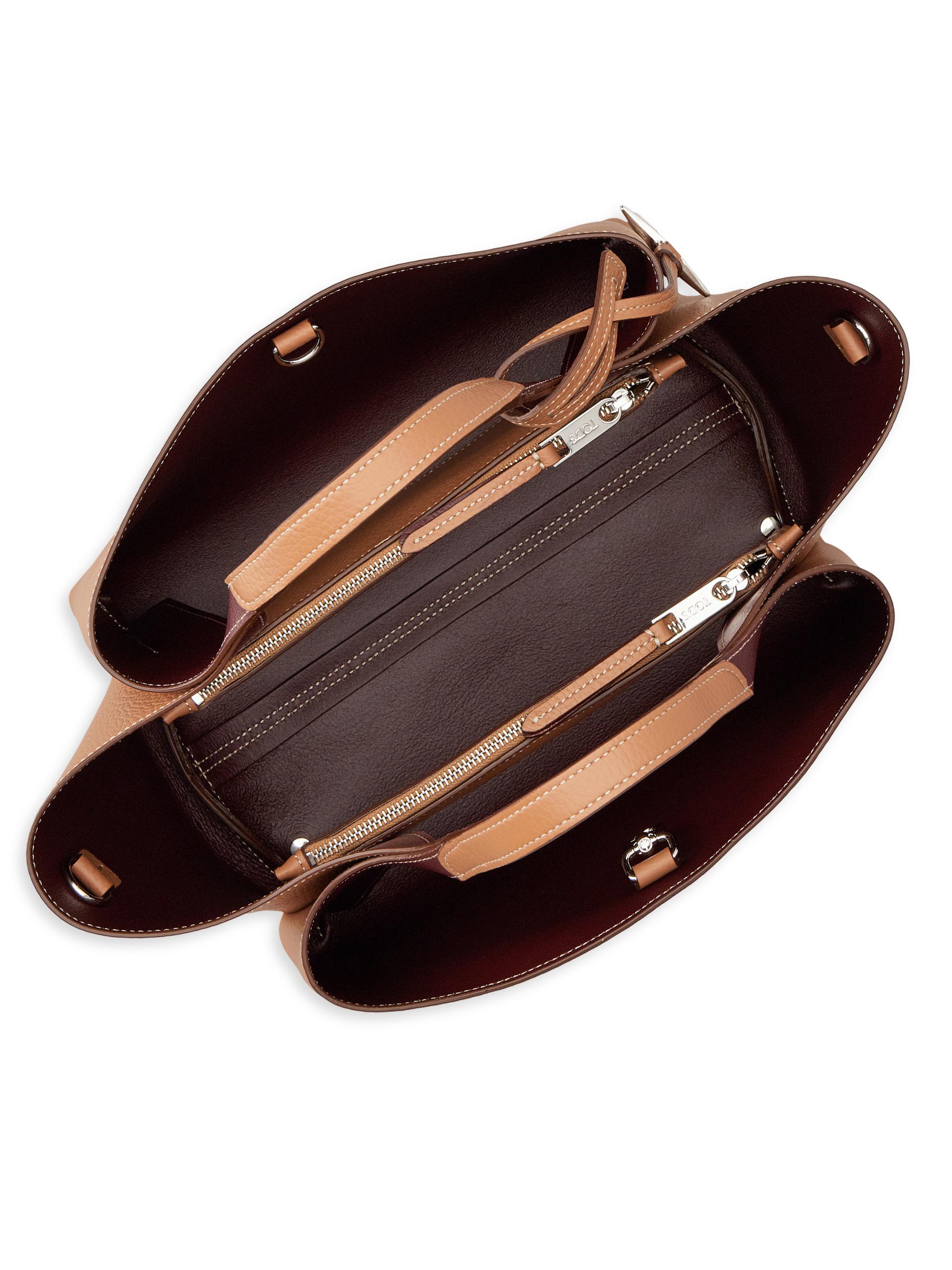 Tod's Mini Logo Leather Top Handle Bag | Saks Fifth Avenue