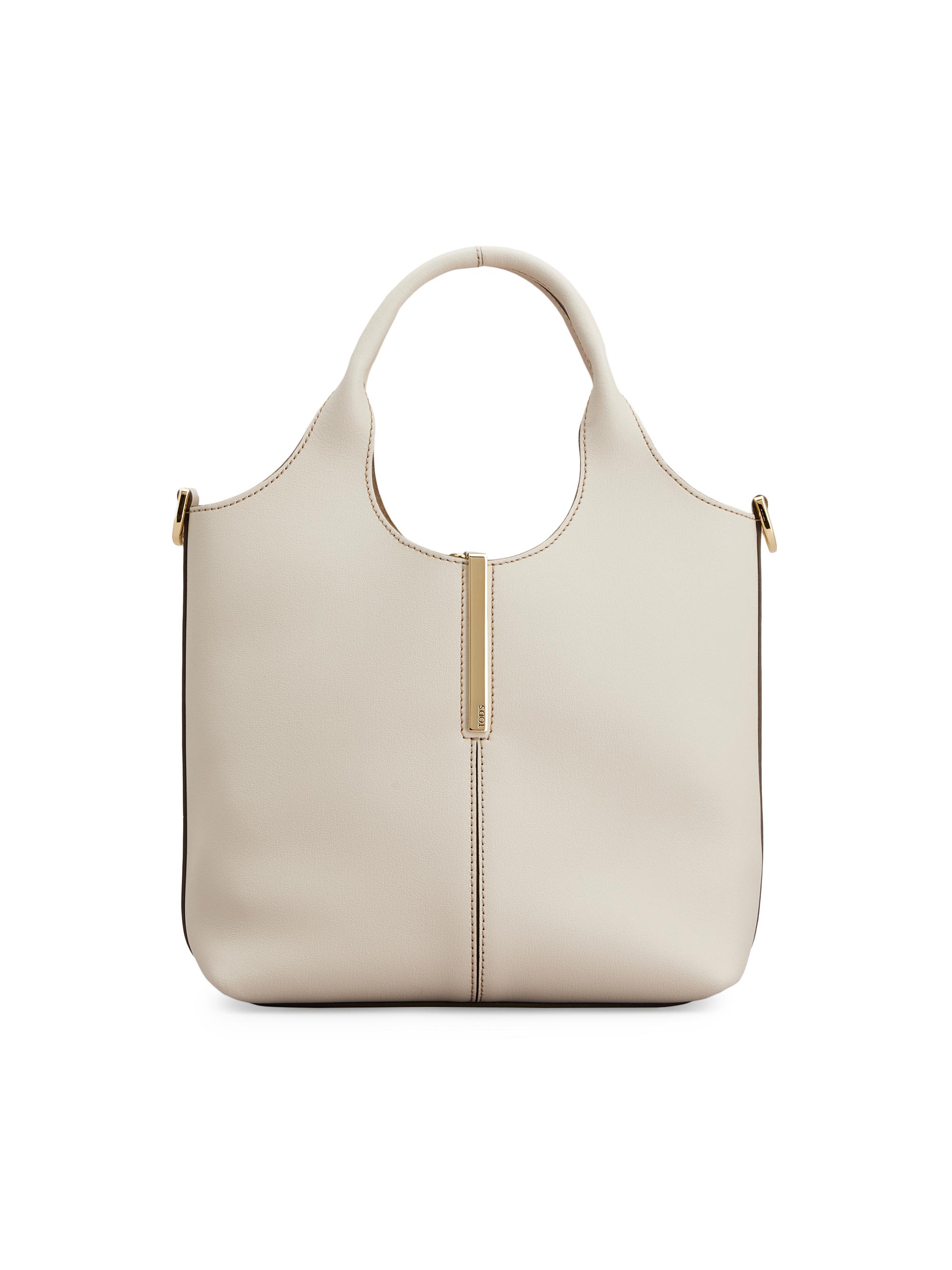 Tod's Women's Mini Leather Tote Bag - Mastice Corda