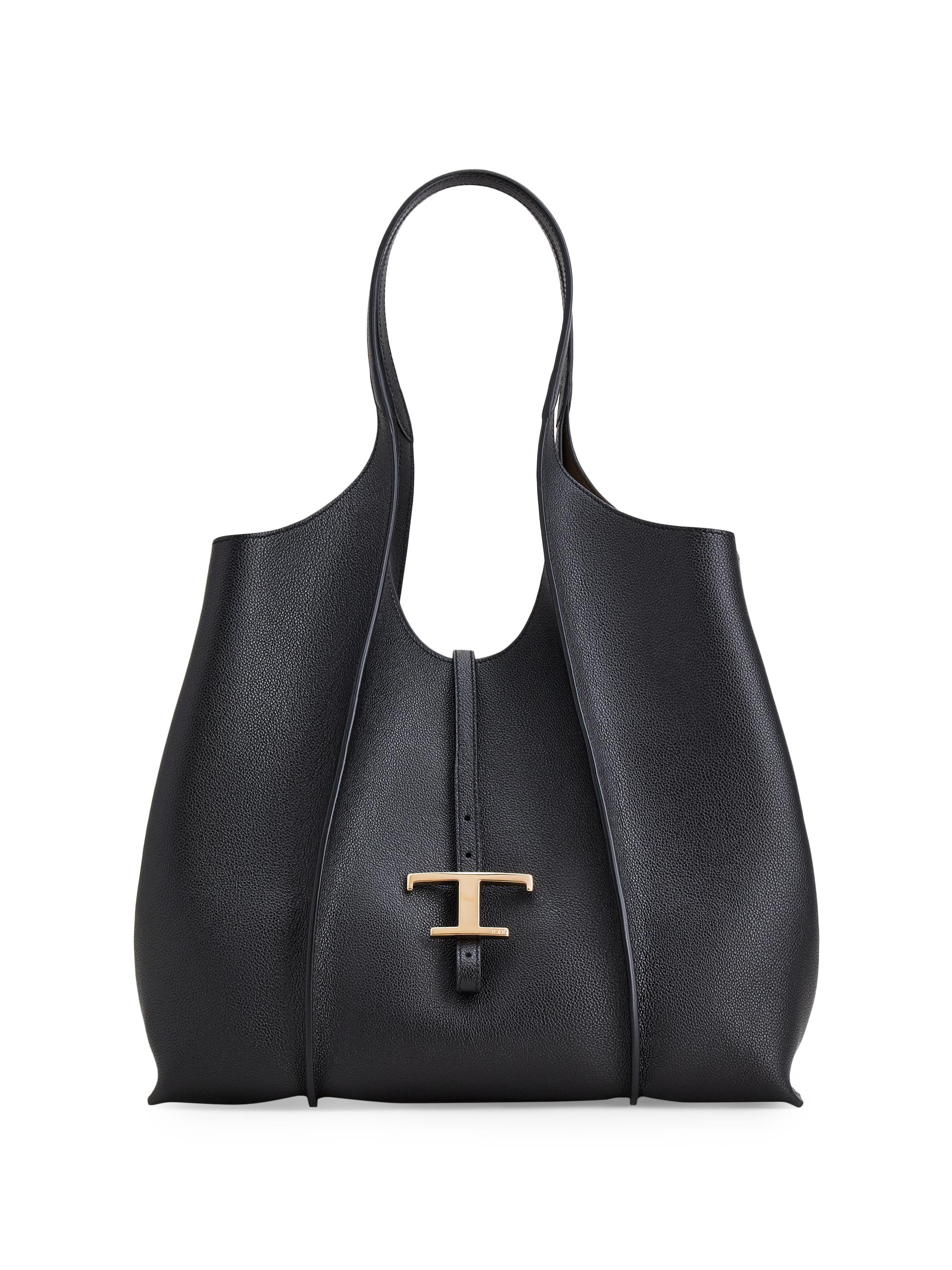 Tod's Women's  Leather Shopper Tote Bag - Nero