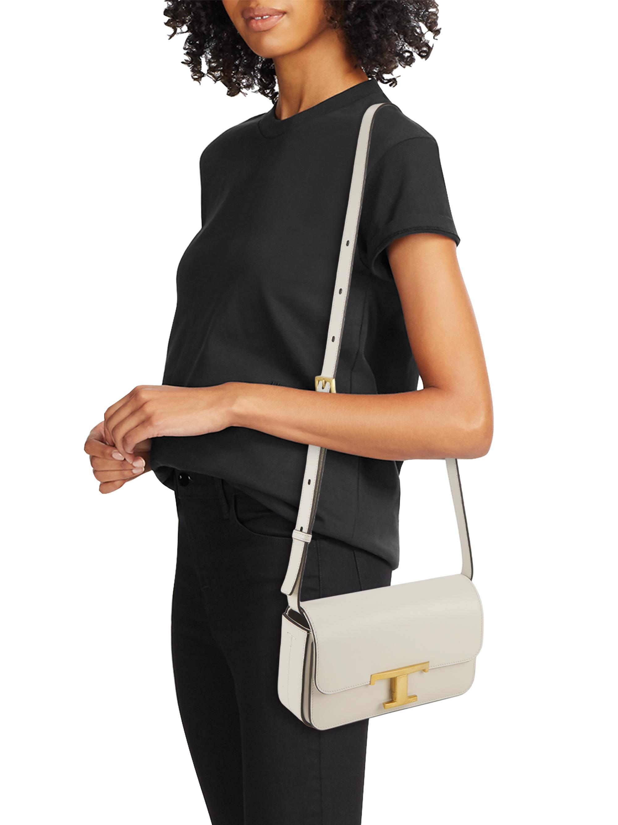 Tod's T Timeless Leather Micro Crossbody Bag | Saks Fifth Avenue