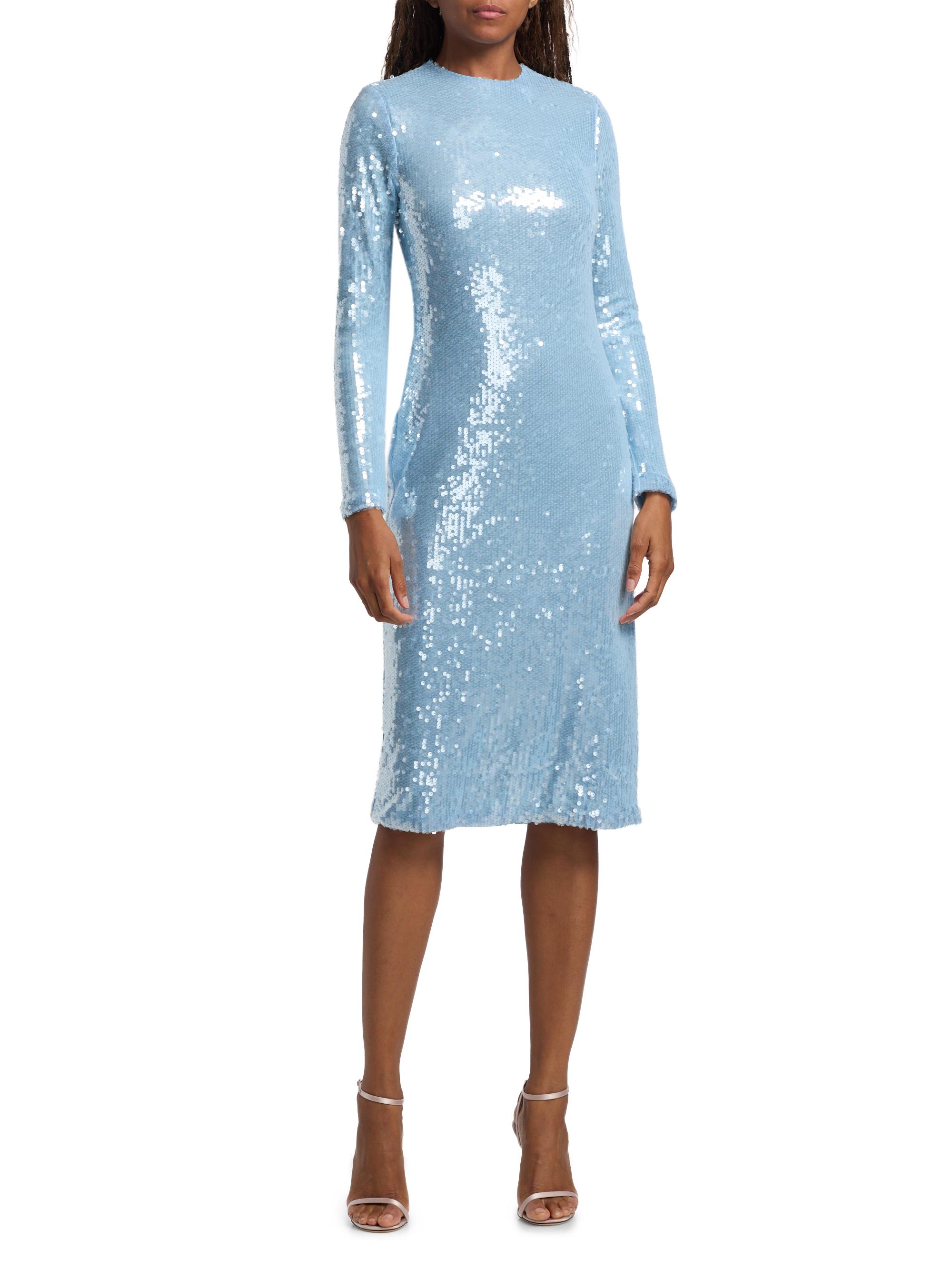 Sequined Sheath Cocktail Dress