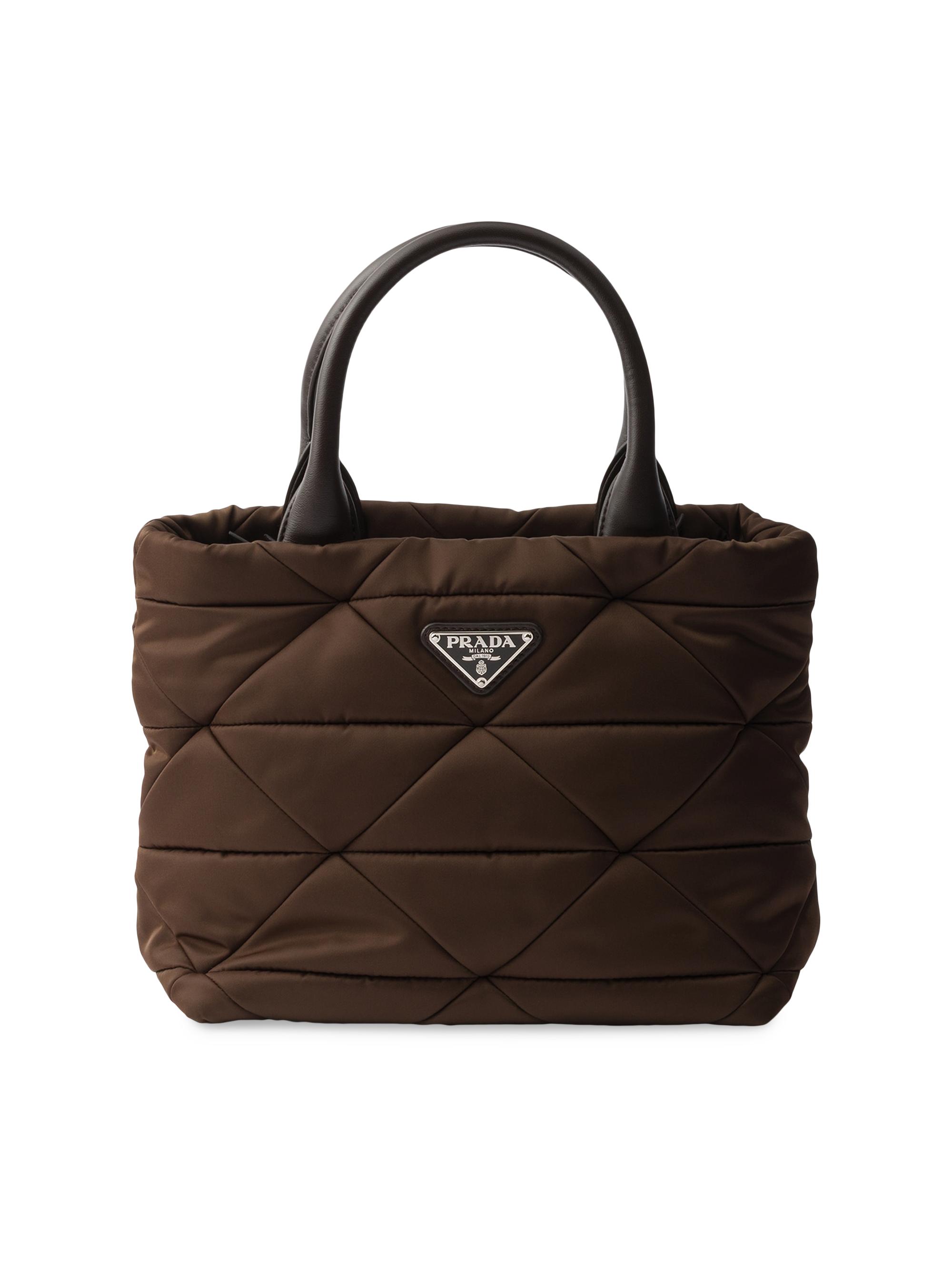 Prada Jardiniere Mini Cotton Canvas Top Handle Bag | Saks Fifth Avenue