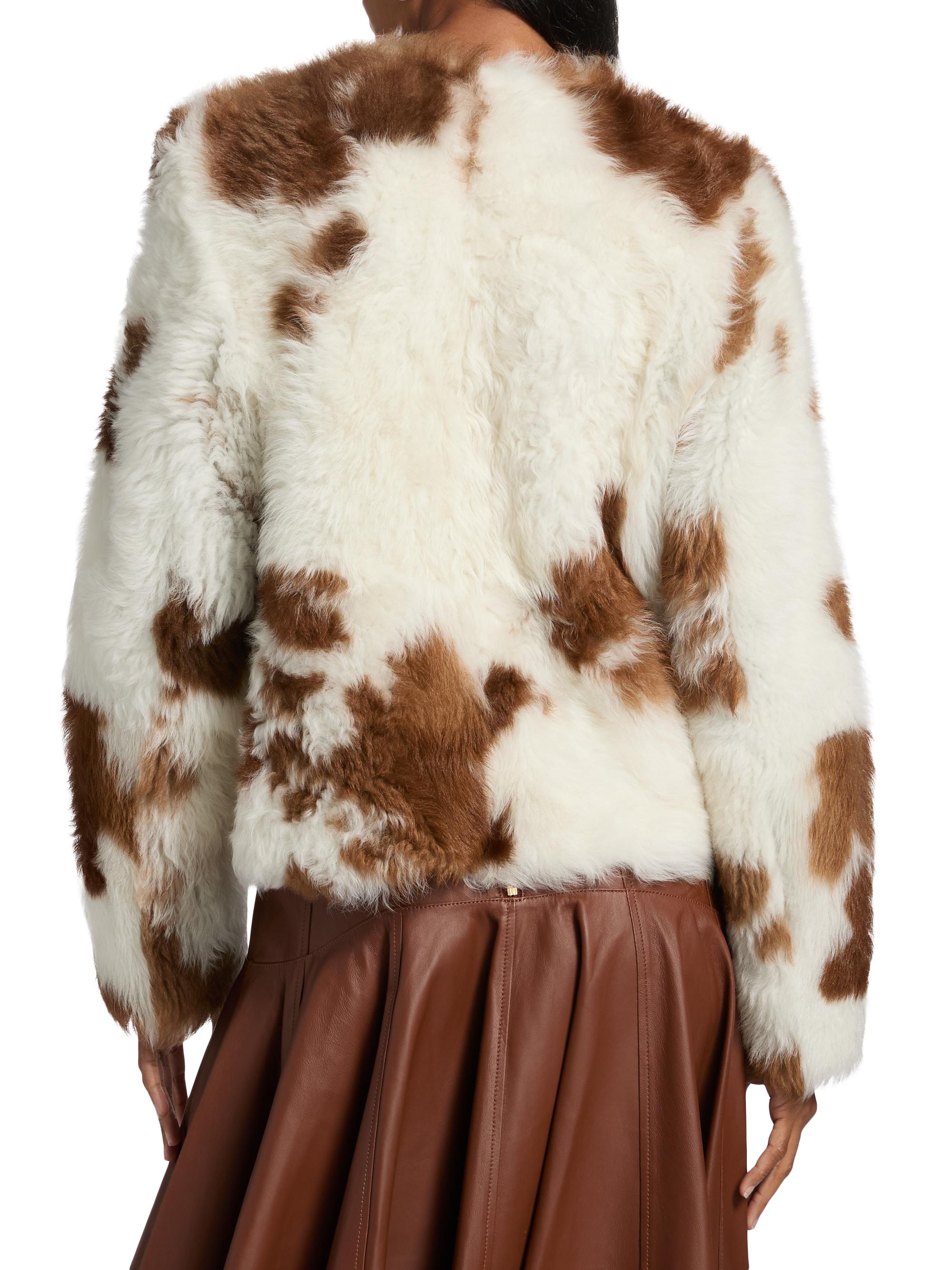 Zimmermann Hypnotic Spot Shearling Jacket | Saks Fifth Avenue