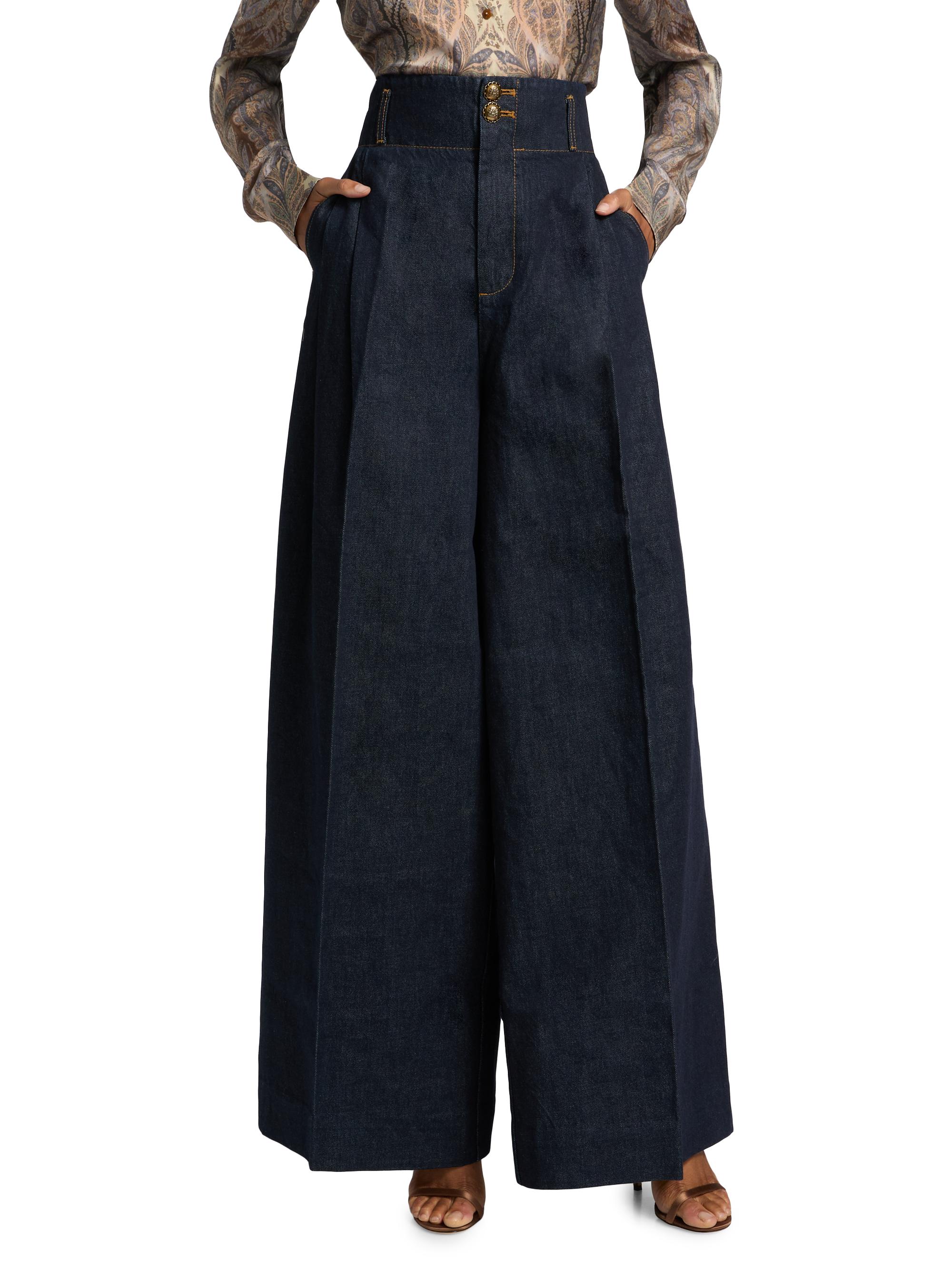 Zimmermann Hypnotic Tailored Wide-Leg Denim Pants | Saks Fifth Avenue