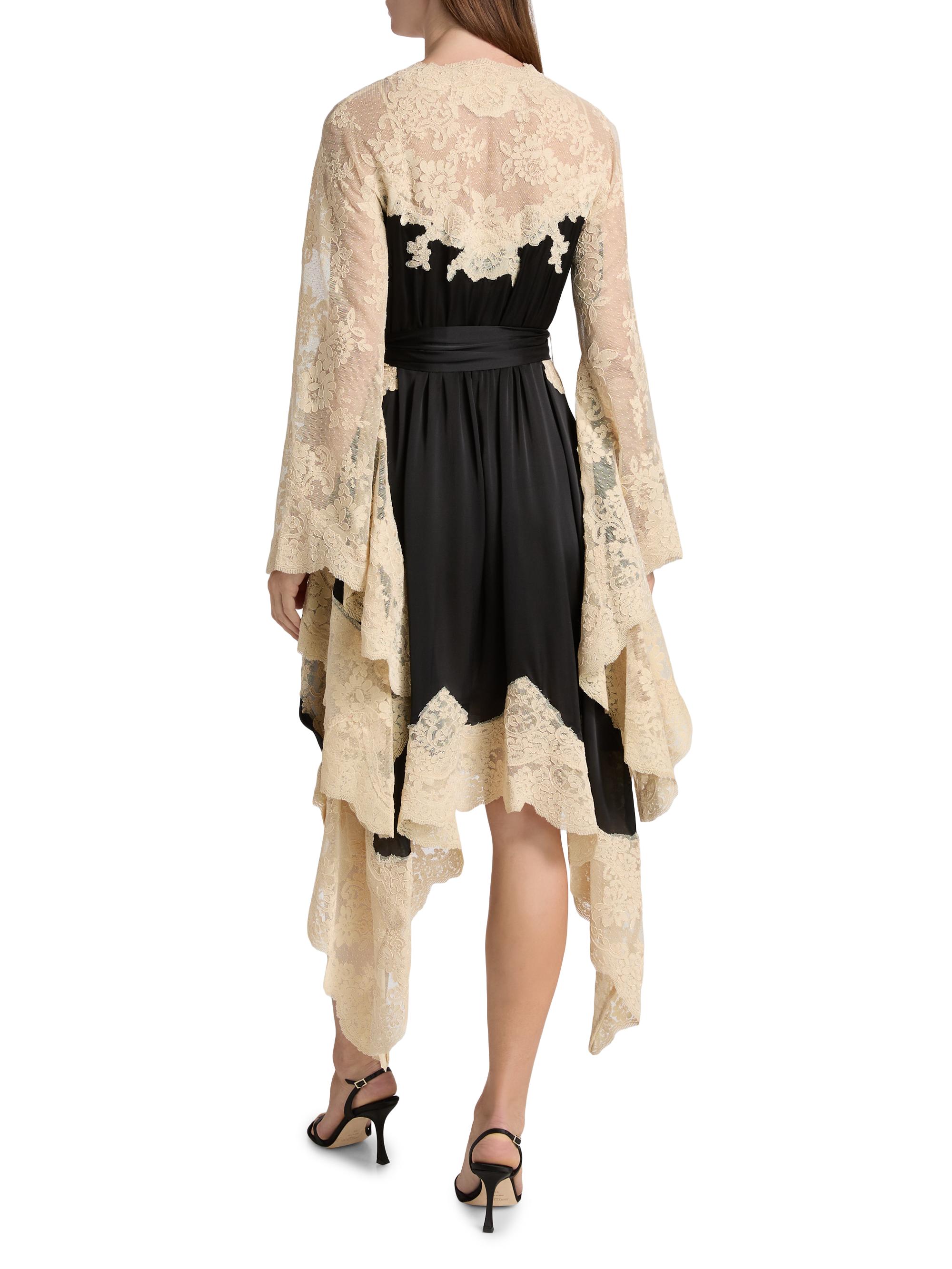 Zimmermann Hypnotic Lace & Satin Wrap Dress | Saks Fifth Avenue