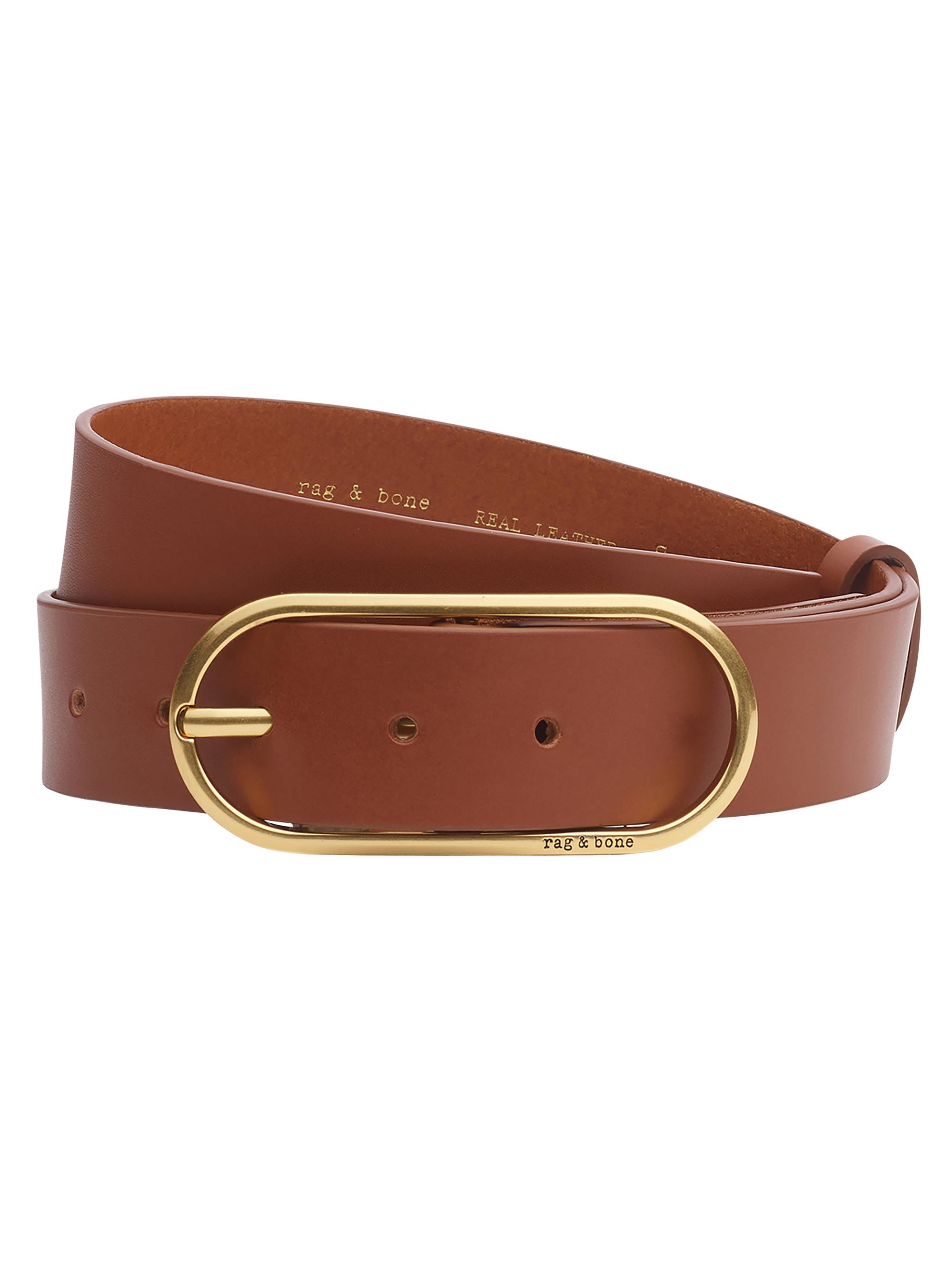 rag & bone Women's Rebound Leather Belt - Whiskey