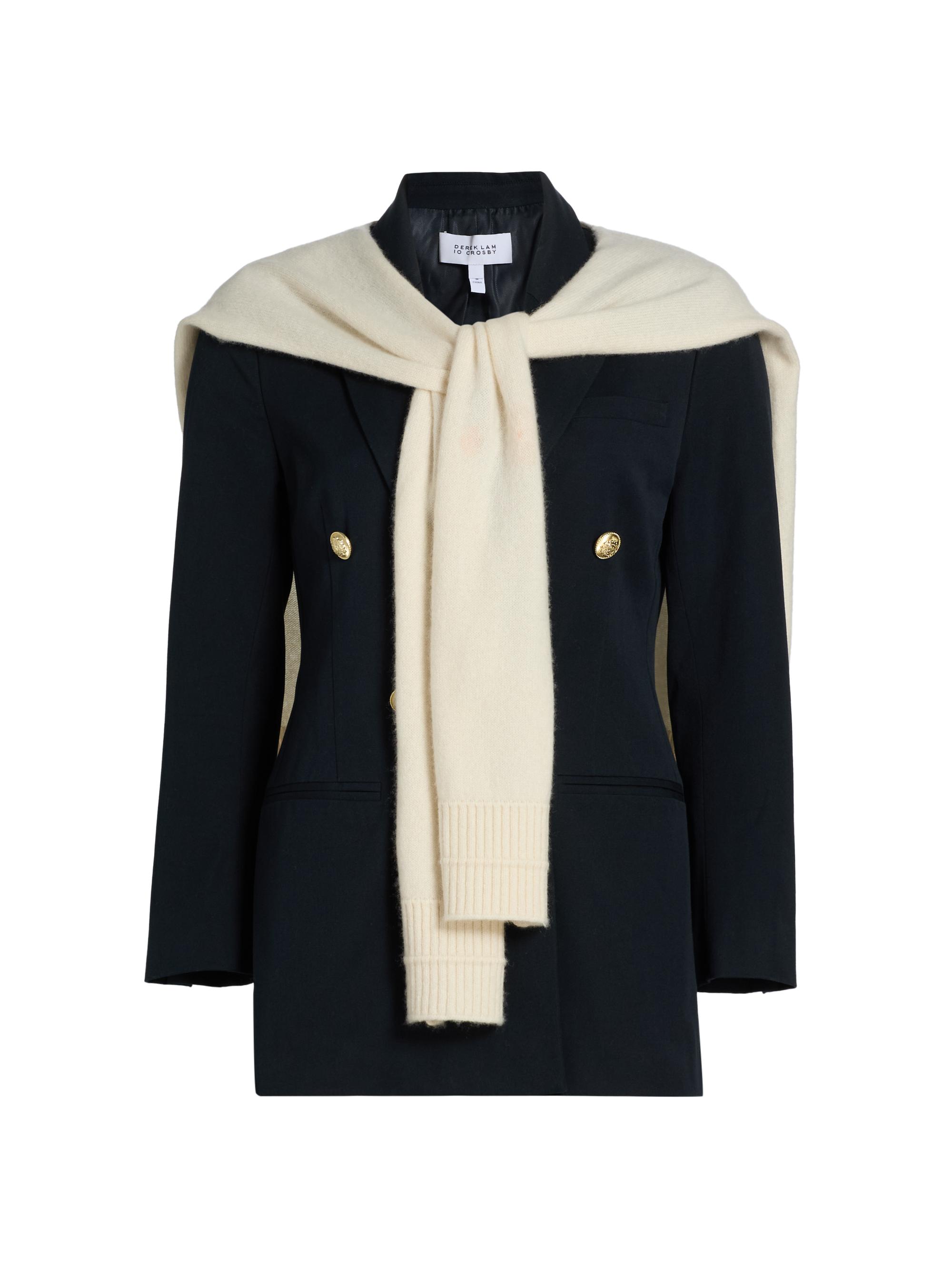 Derek Lam 10 Crosby Franklin Double-Breasted Leather Jacket | Saks