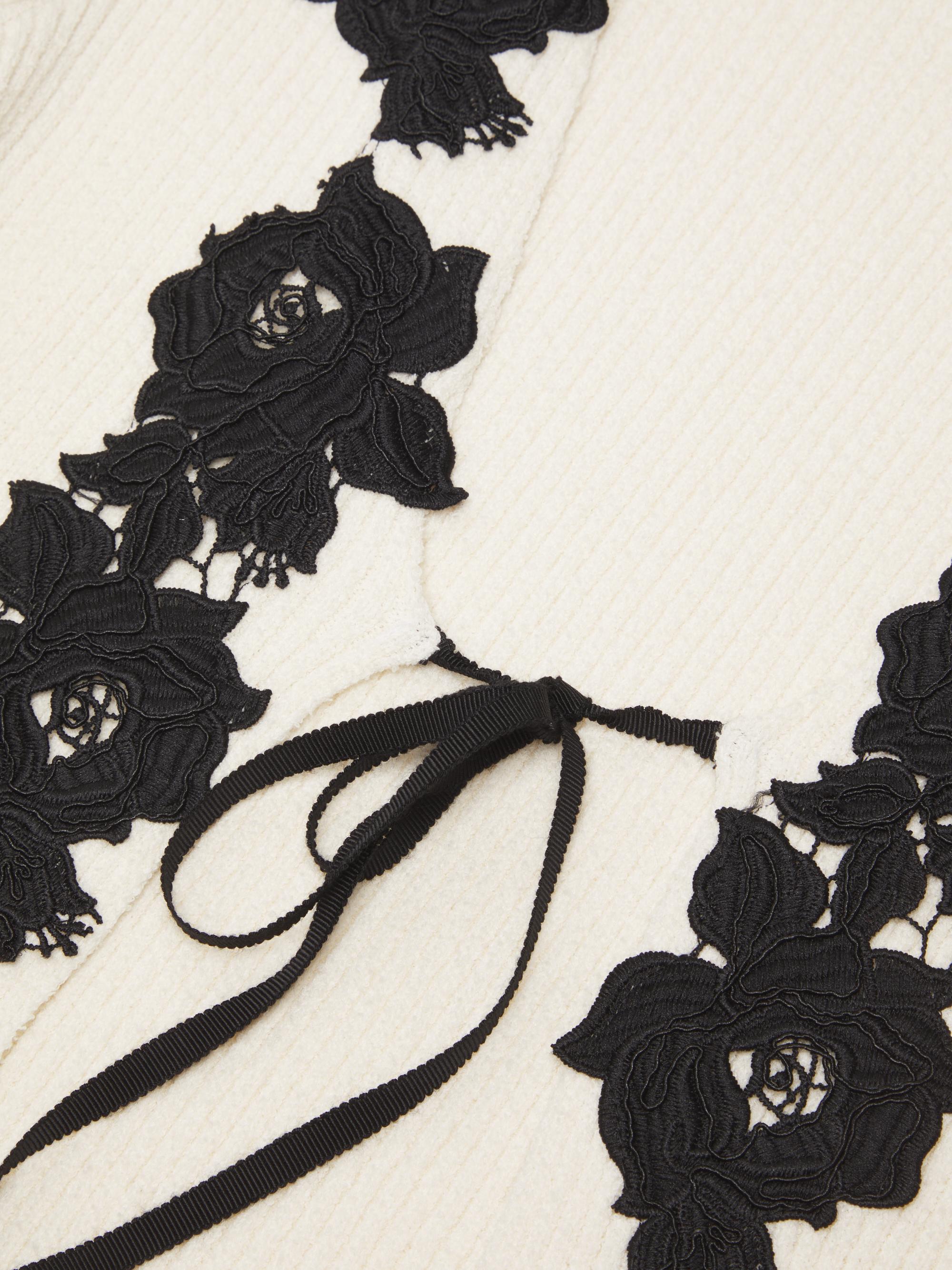 Derek Lam 10 Crosby Maes Floral Lace Rib-Knit Cardigan | Saks