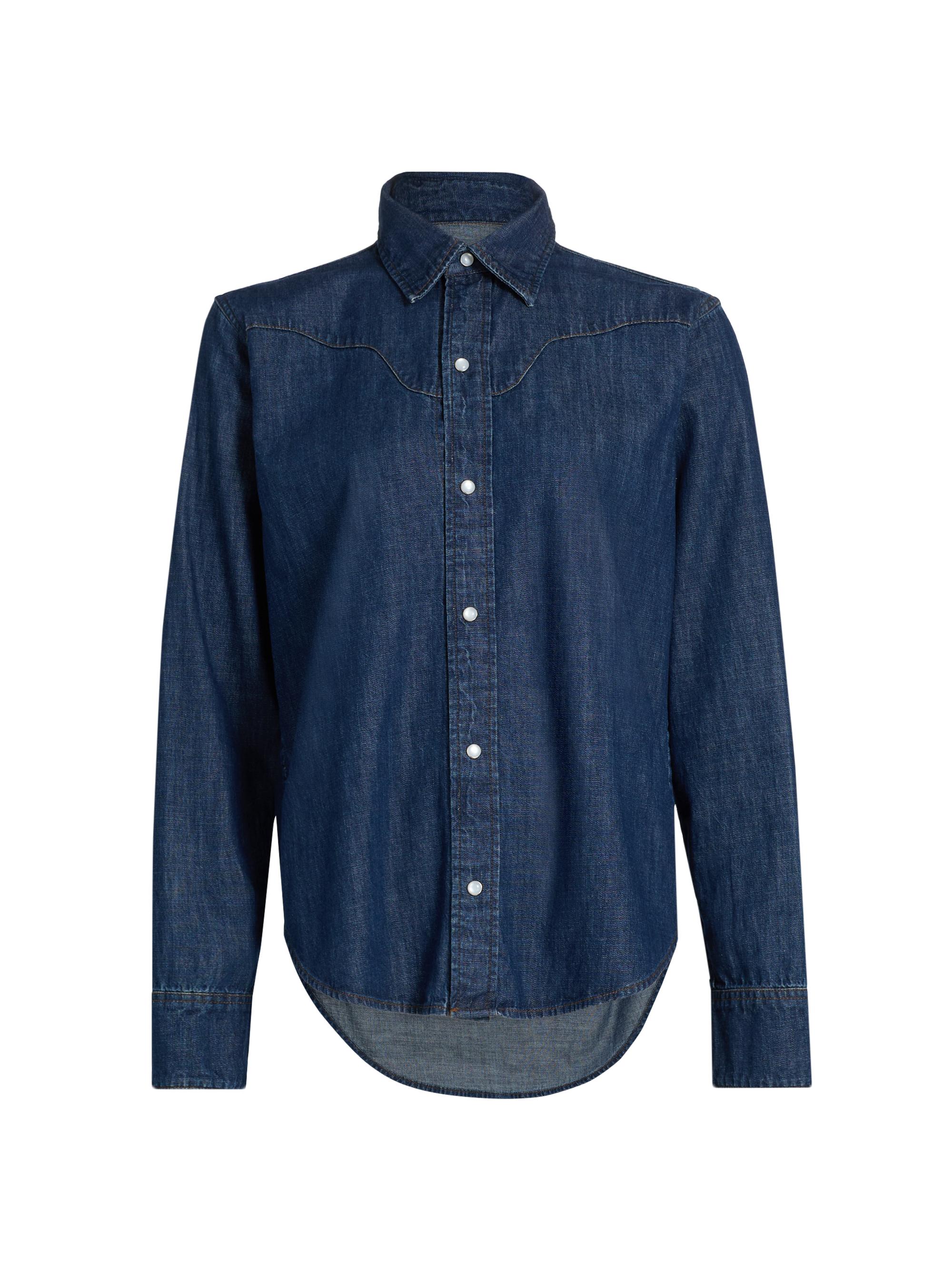 Jamie Haller Women's The Dolly Western Chambray Shirt - Rich Indigo