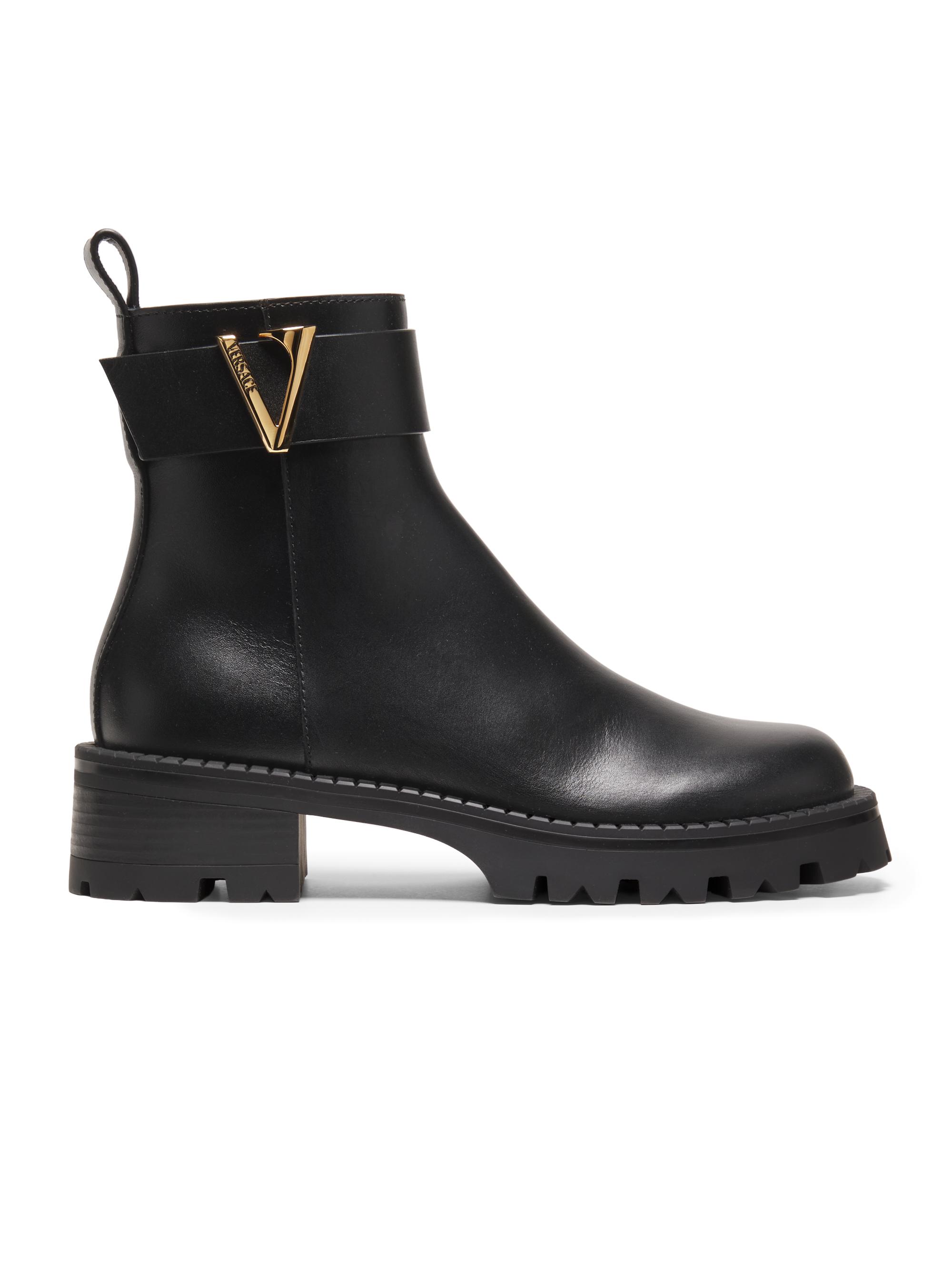 Jimmy Choo Noor 45MM Block-Heel Leather Boots | Saks Fifth Avenue