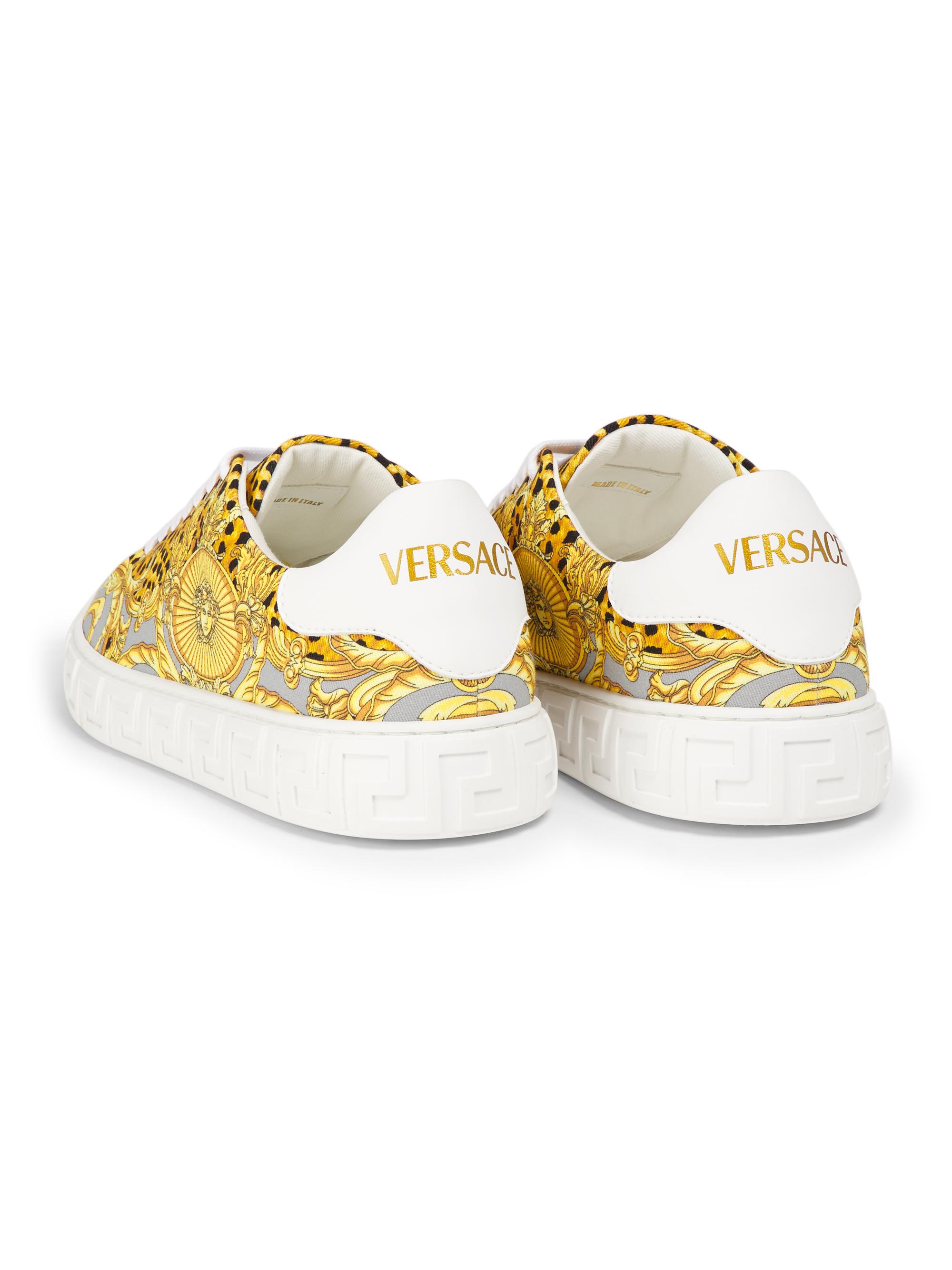 Versace Cheetah Foulard-Print Low-Top Sneakers | Saks Fifth Avenue