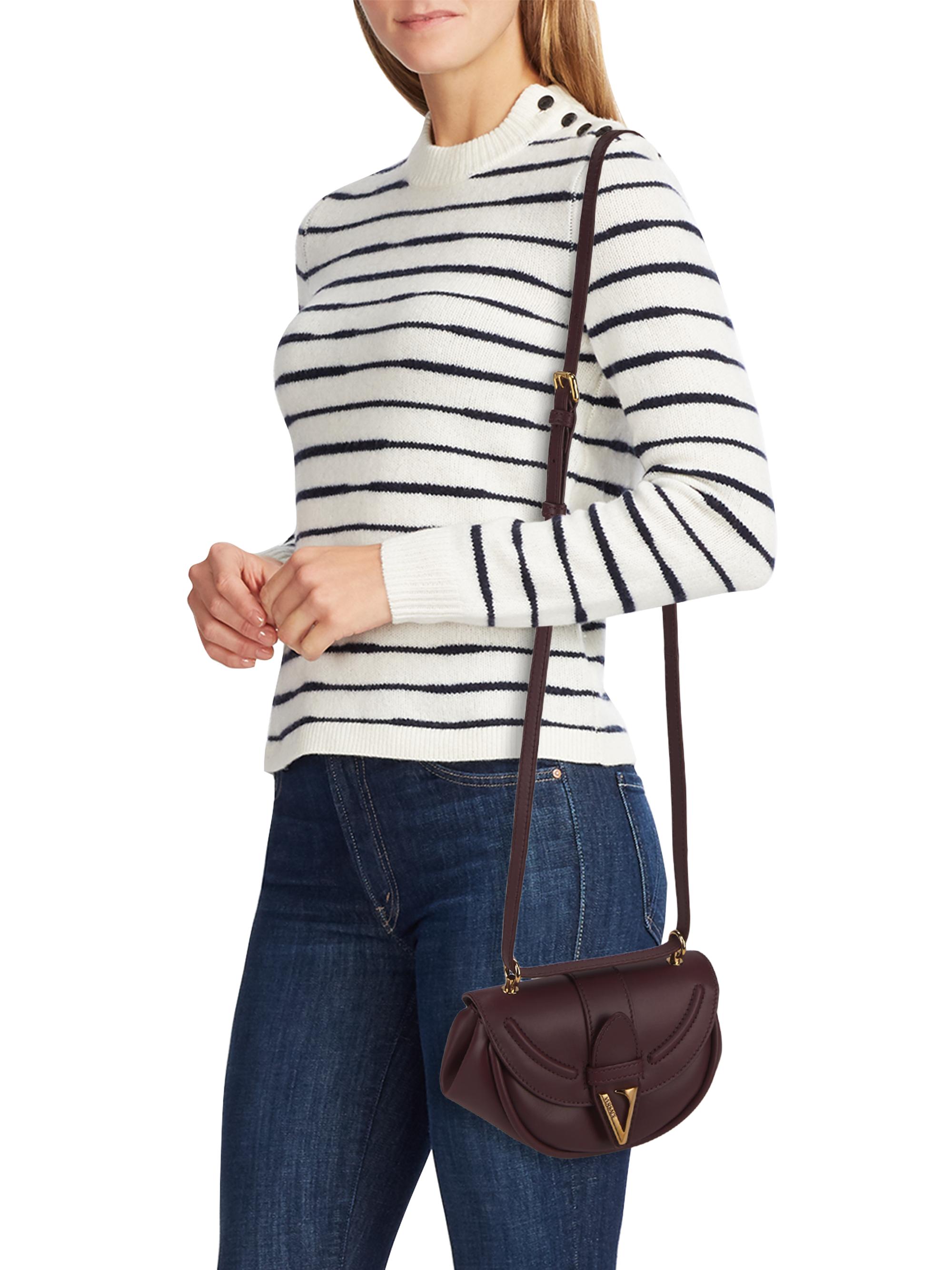 Versace Virtus Small Shoulder Leather Bag | Saks Fifth Avenue