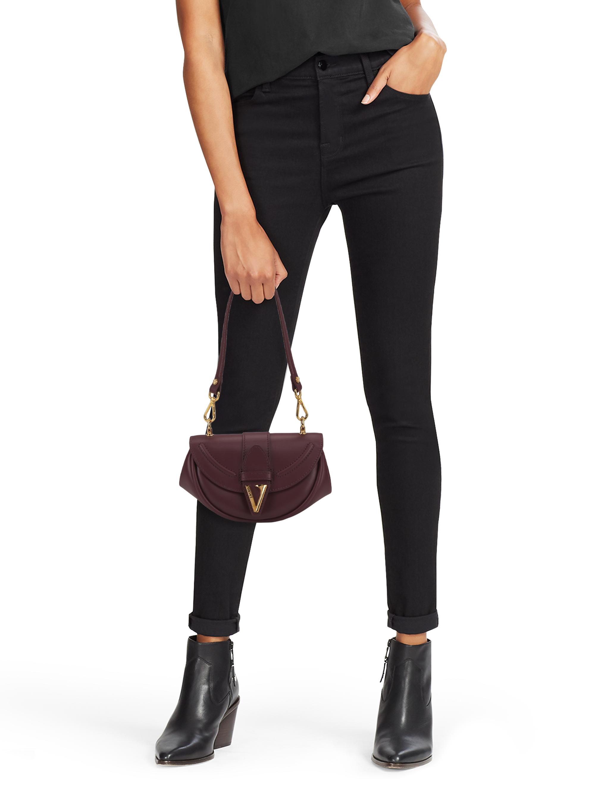 Versace Virtus Small Shoulder Leather Bag | Saks Fifth Avenue