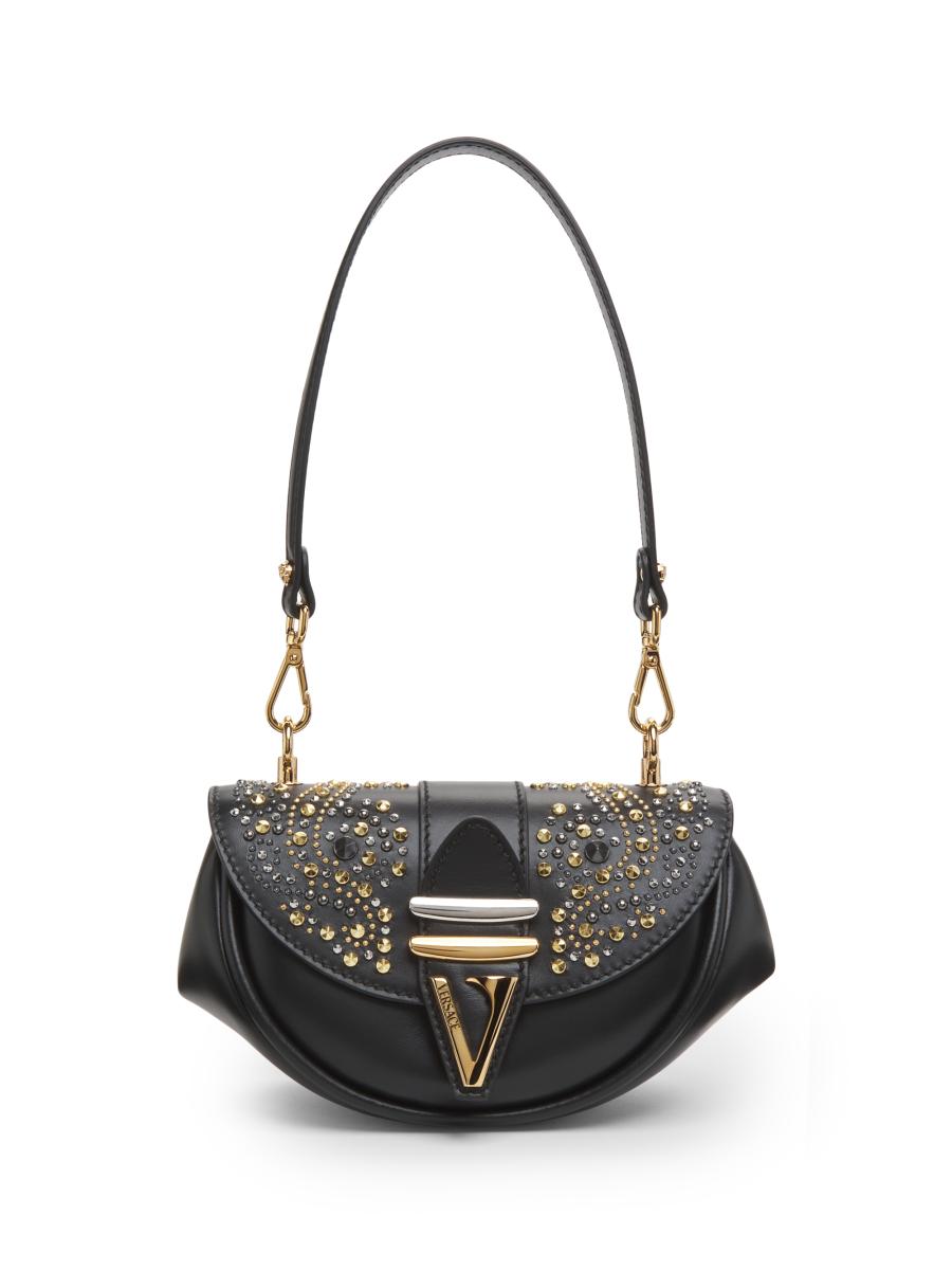 Versace Virtus Leather Small Shoulder Bag | Saks Fifth Avenue