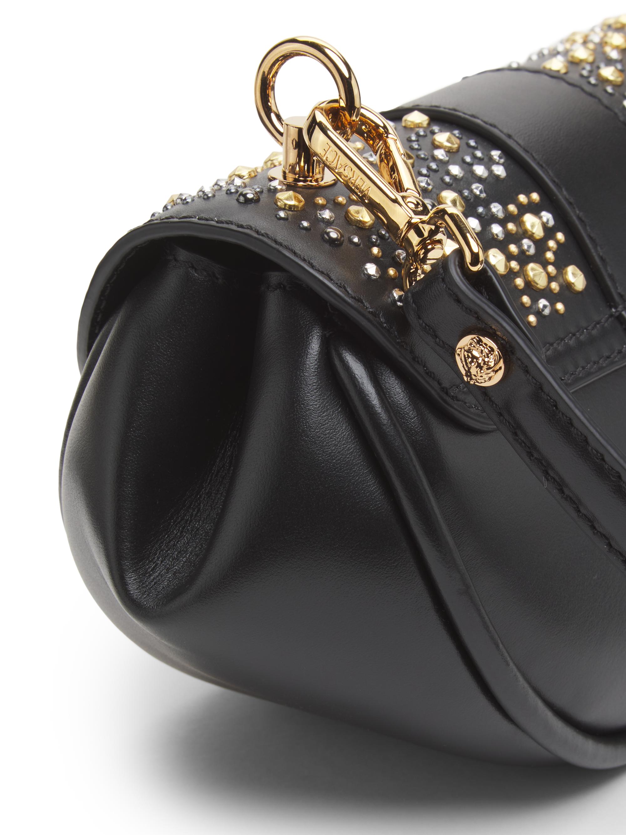 Versace Virtus Leather Small Shoulder Bag | Saks Fifth Avenue