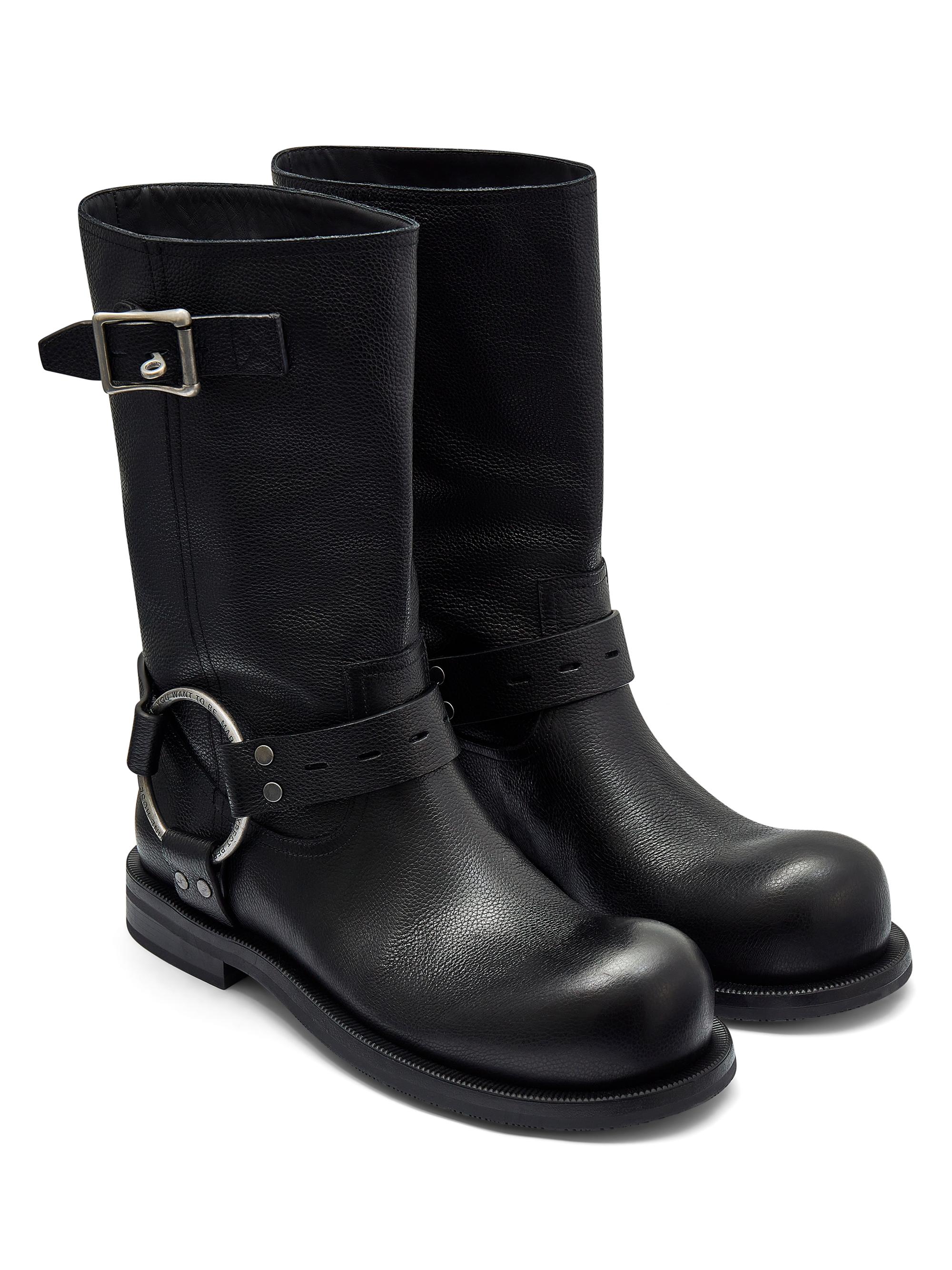 Martine Rose O-Ring Leather Moto Boots | Saks Fifth Avenue