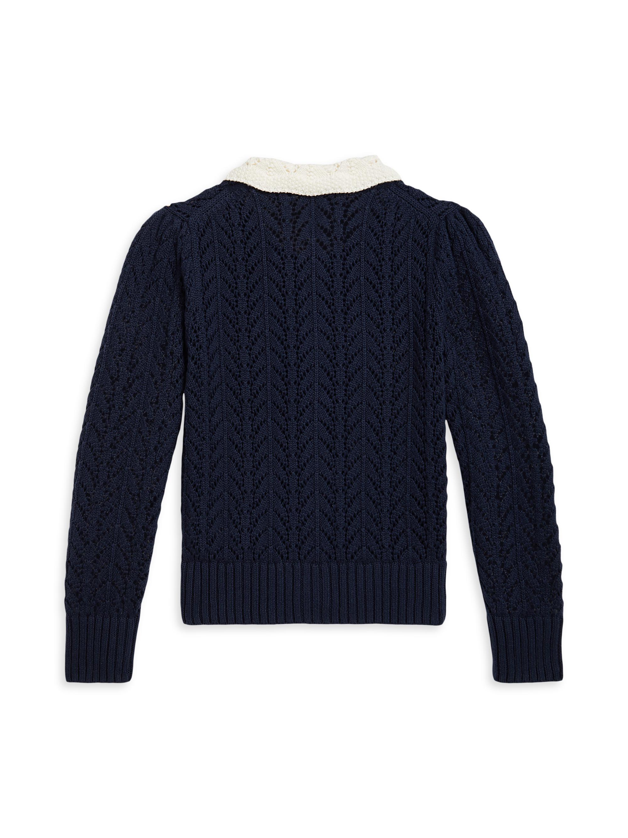 Polo Ralph Lauren Little Girl's & Girl's Pointelle-Knit Cotton