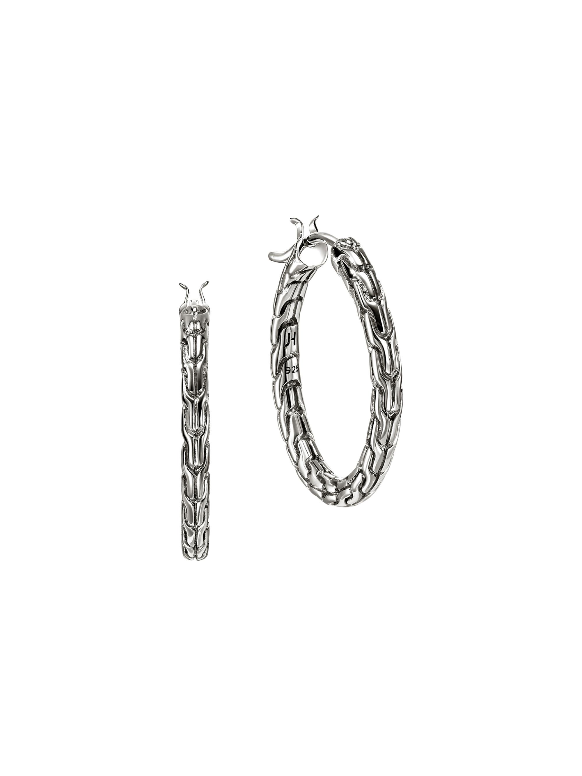 John Hardy Women's JH Essentials Sterling Silver Hoop Earrings/22MM - Silver
