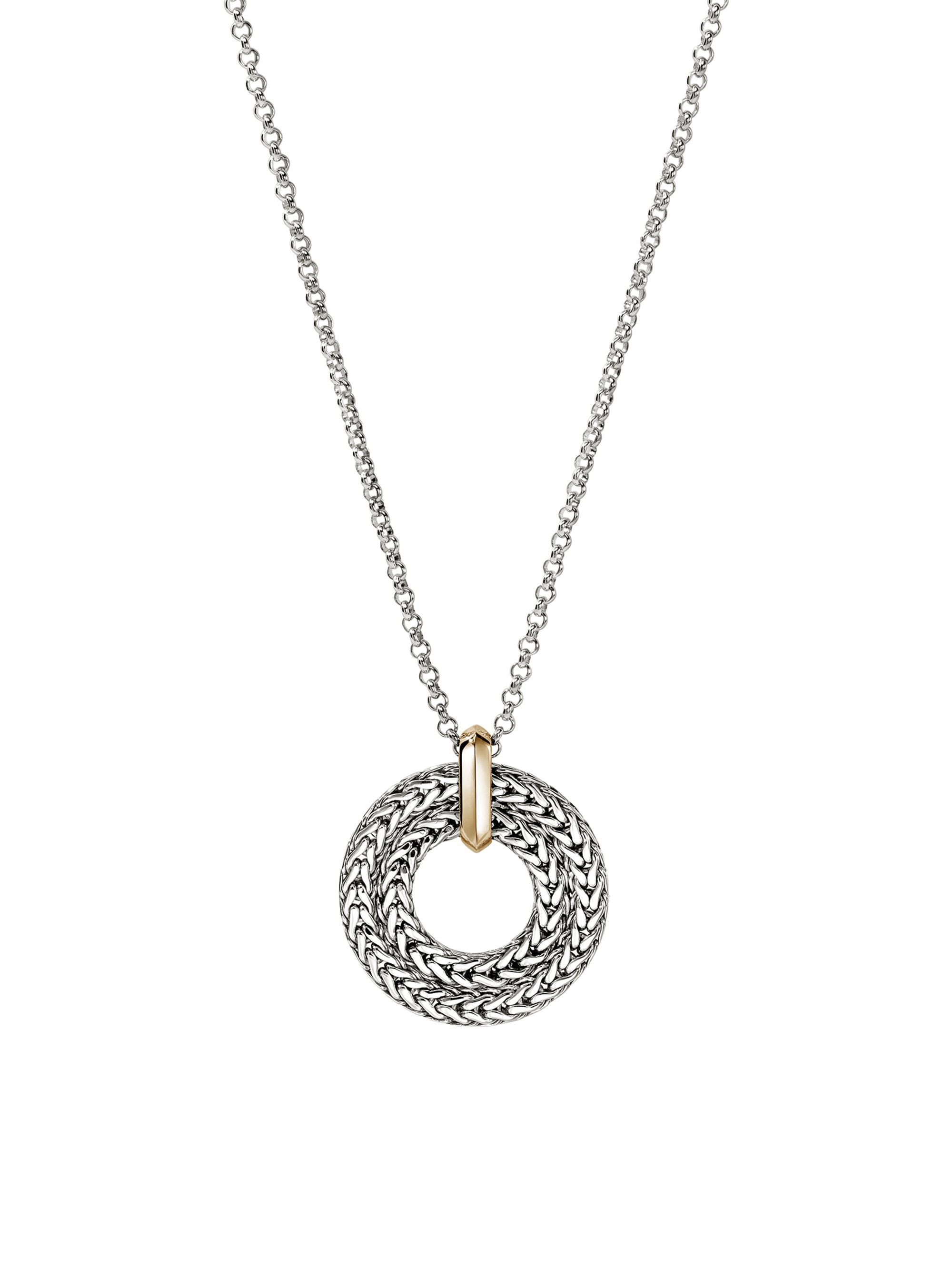 John Hardy Women's Icon Sterling Silver & 14K Yellow Gold Pendant Necklace - Silver And Gold