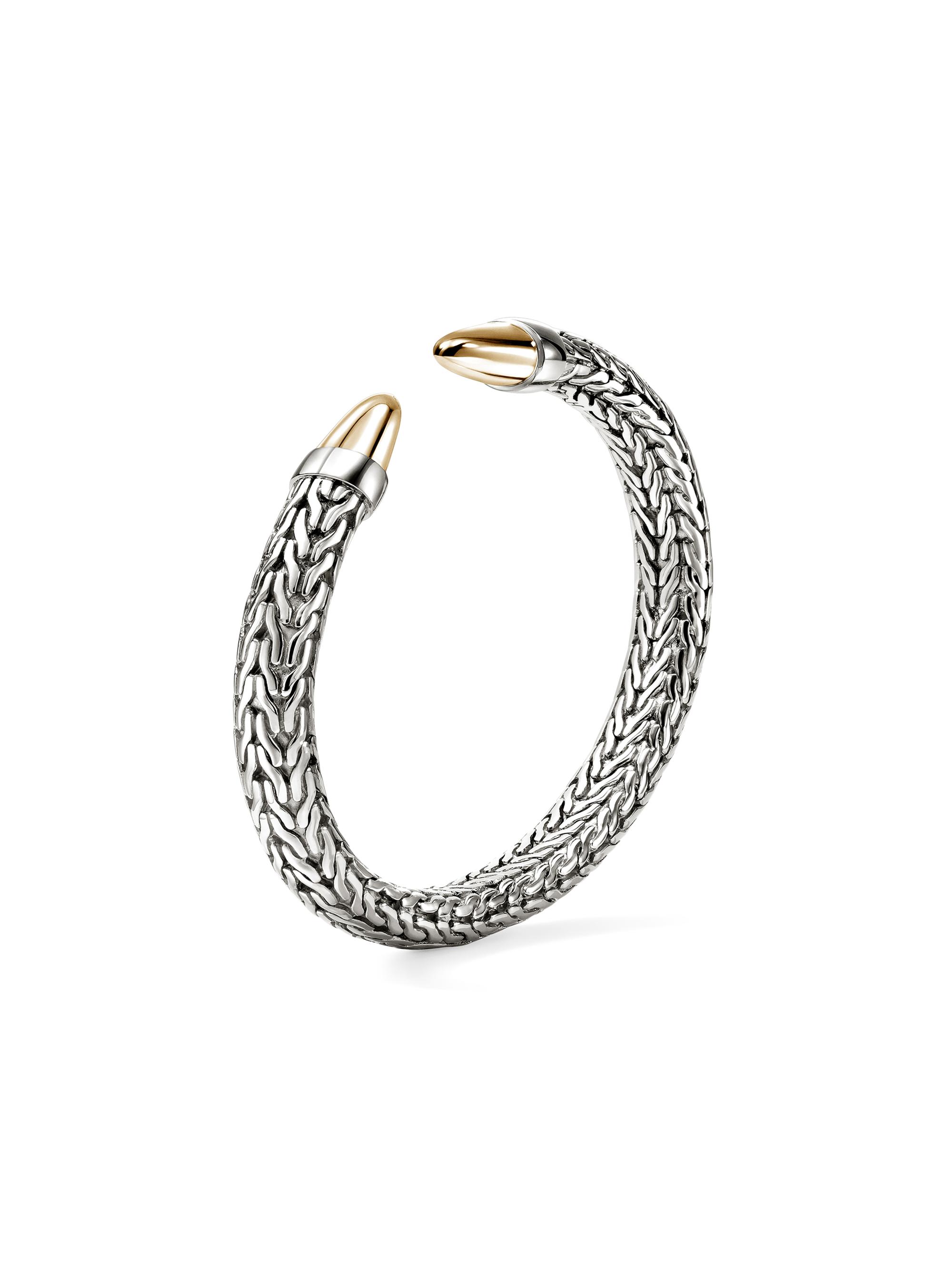 John Hardy Women's Spear 50 Sterling Silver & 14K Yellow Gold Flexible Cuff - Silver And Gold