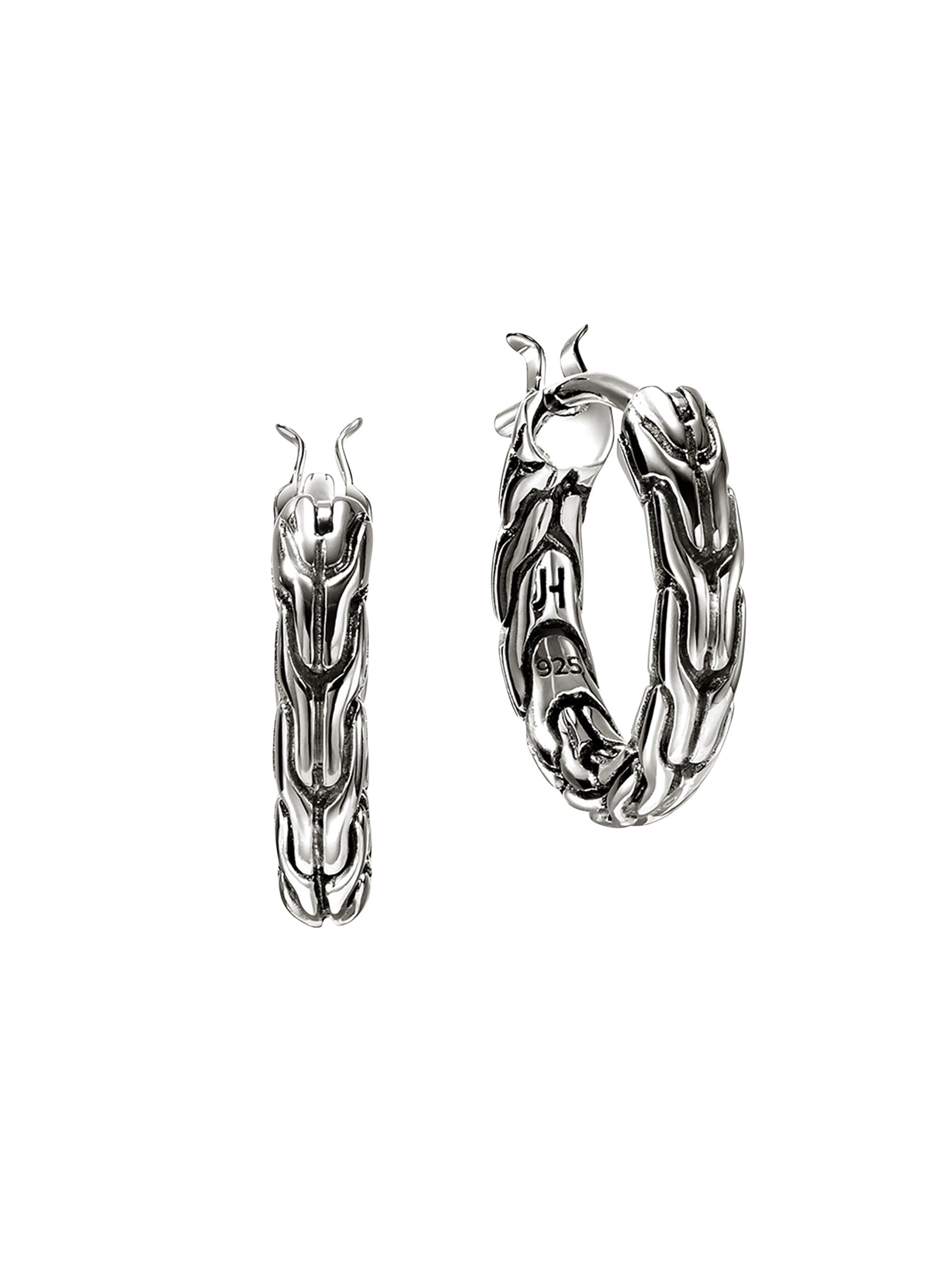 John Hardy Women's JH Essentials Sterling Silver Hoop Earrings/14MM - Silver