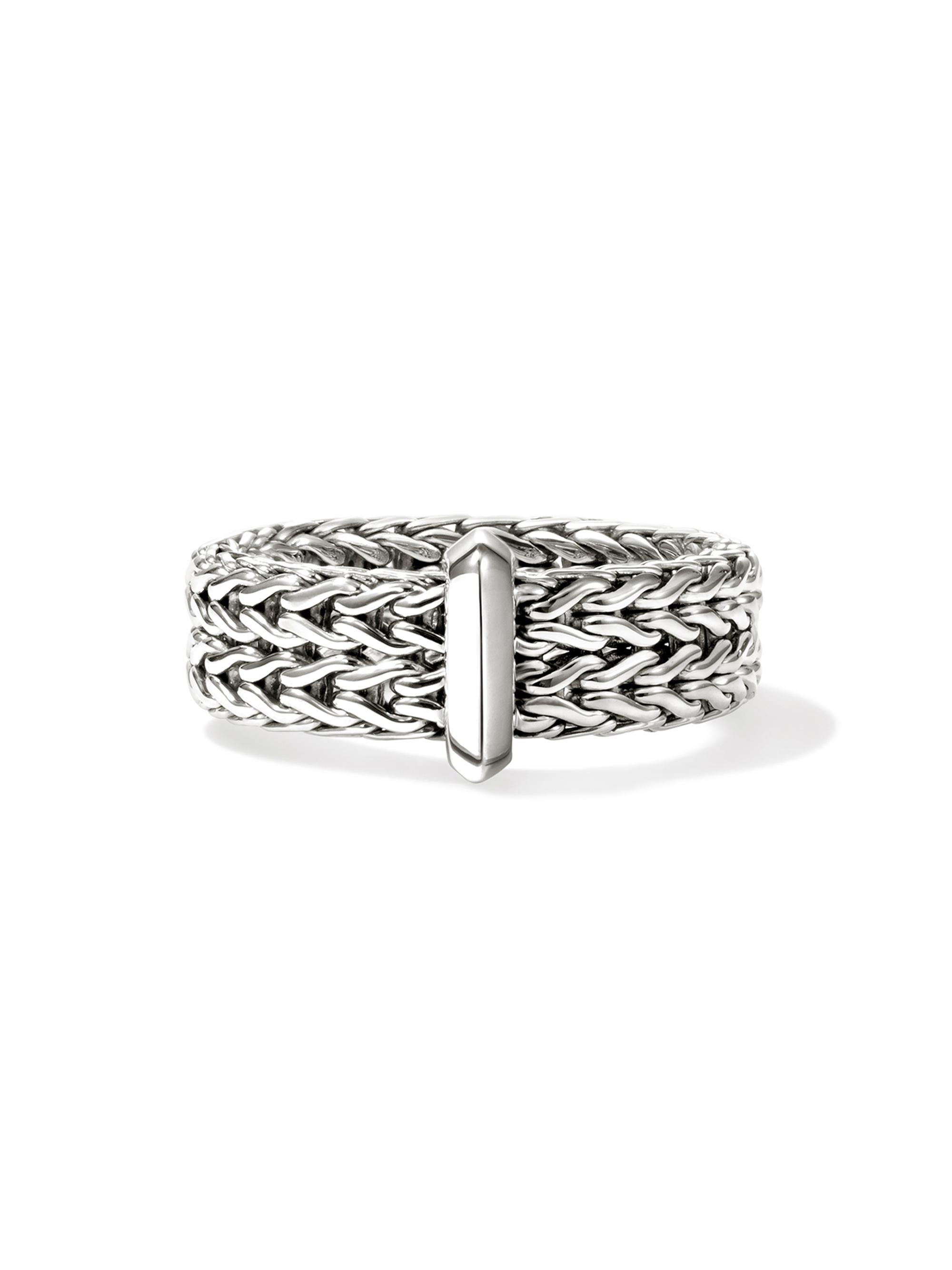 John Hardy Women's Icon Sterling Silver Chain Ring - Silver