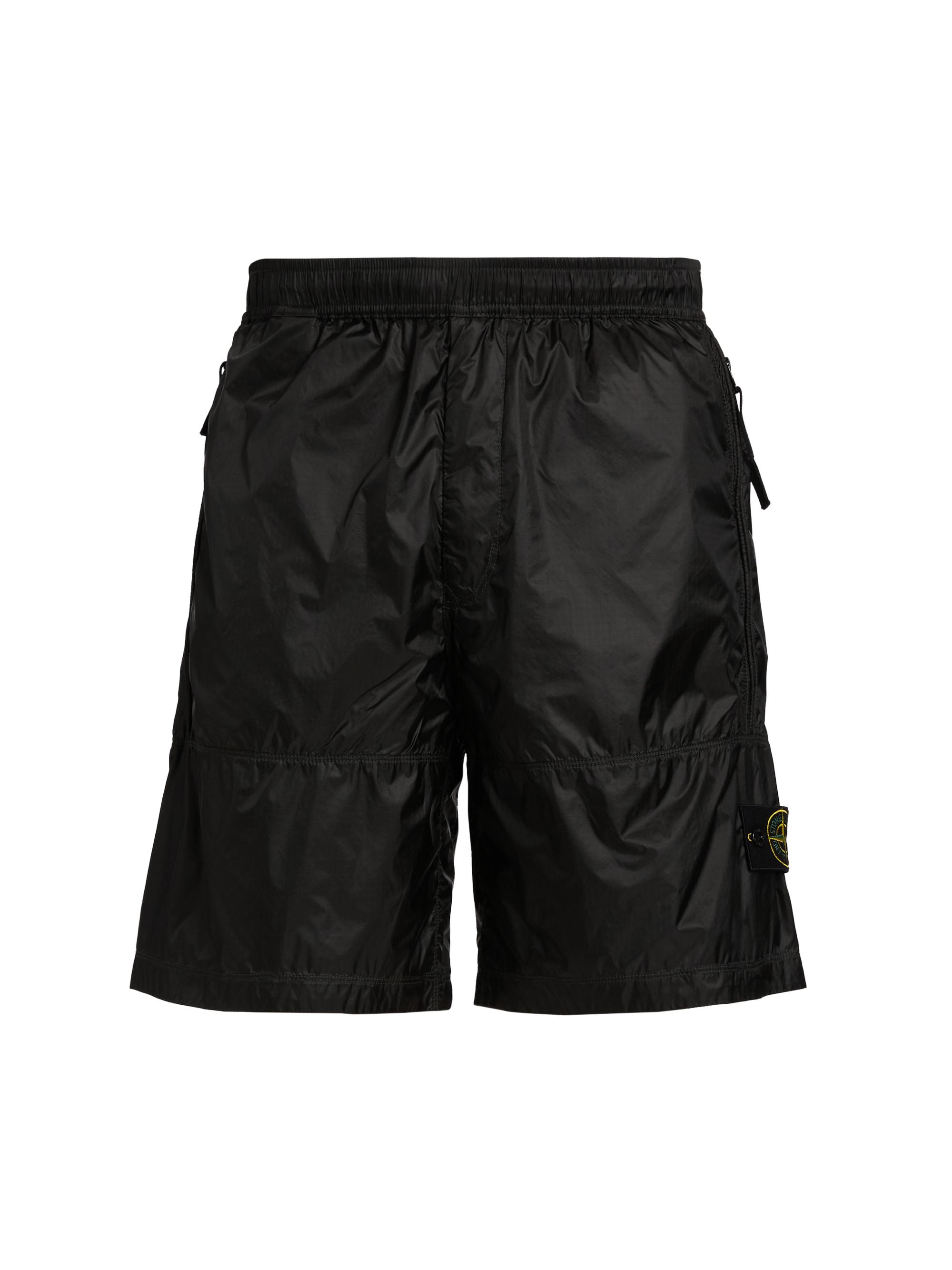Stone Island Men's Nylon Drawstring Shorts - Lead Grey