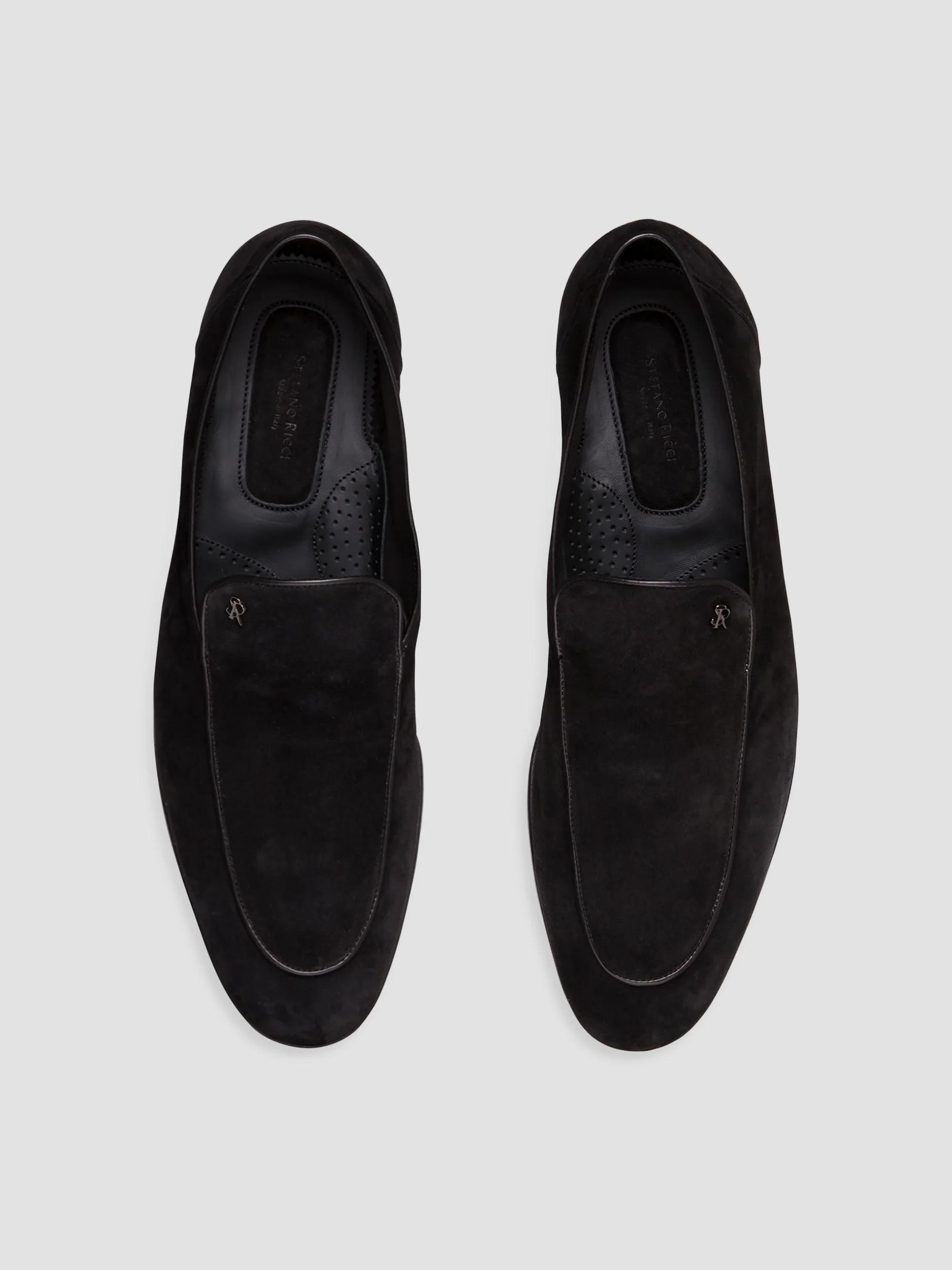 Stefano Ricci Glossy Black Loafers Stefano Ricci Patent Calfskin Dress Shoes | Saks Fifth Avenue main image 4