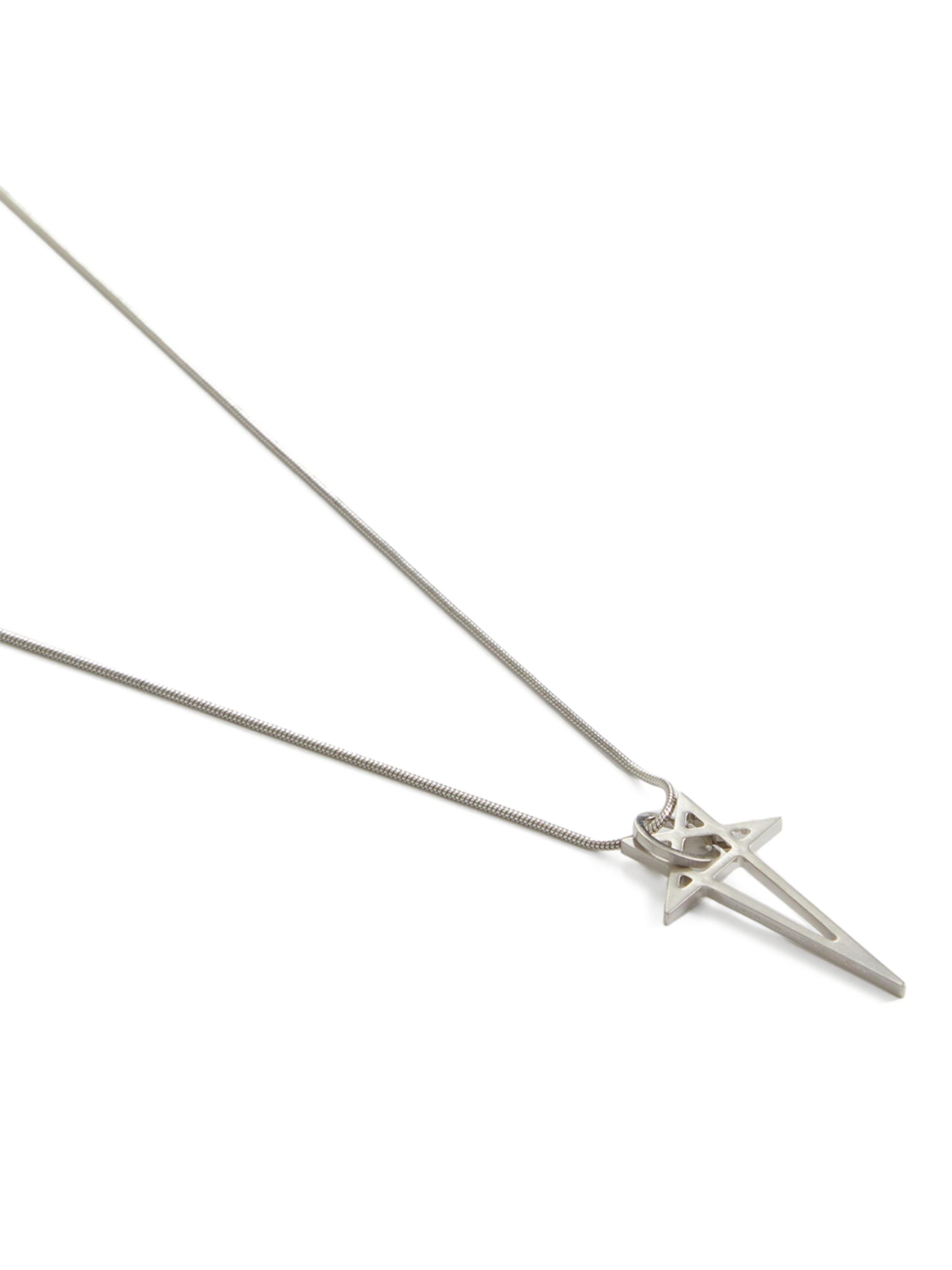 Rick Owens Pentagram Pendant Necklace | Saks Fifth Avenue