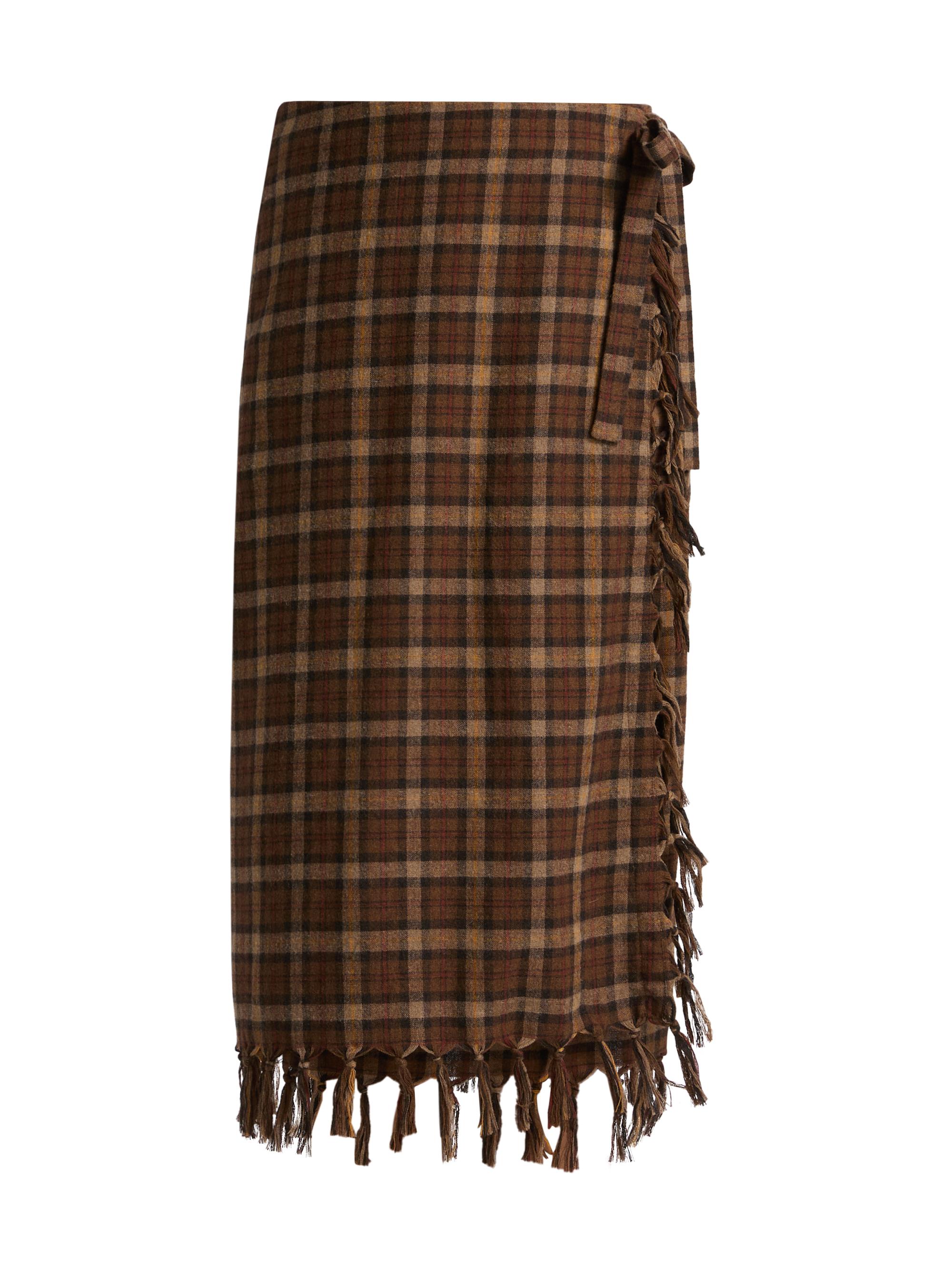 DÔEN Women's Saskia Plaid Wool-Blend Pencil Skirt - Cornwall Plaid