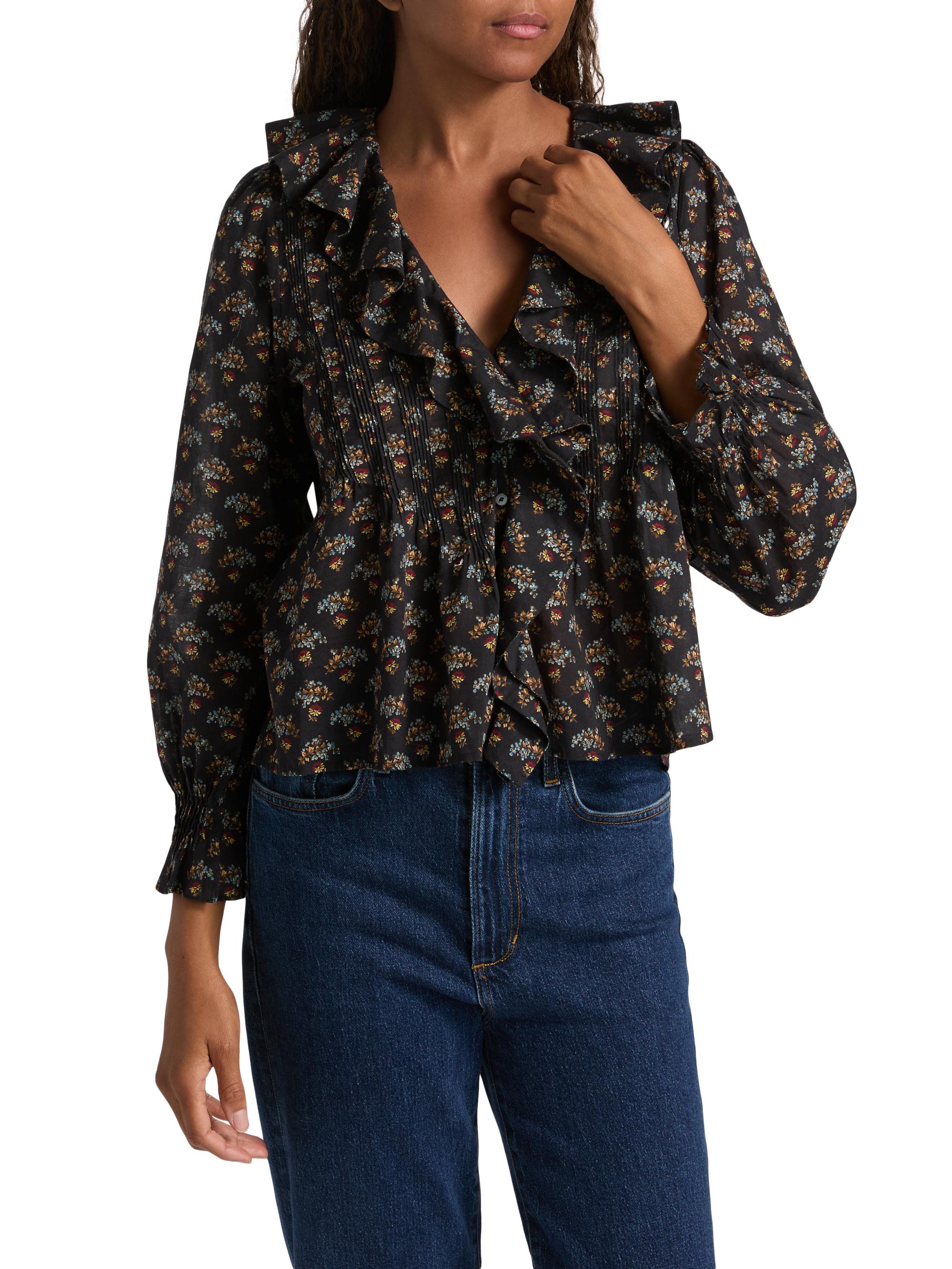 DÔEN Hardy Floral Cotton Top | Saks Fifth Avenue