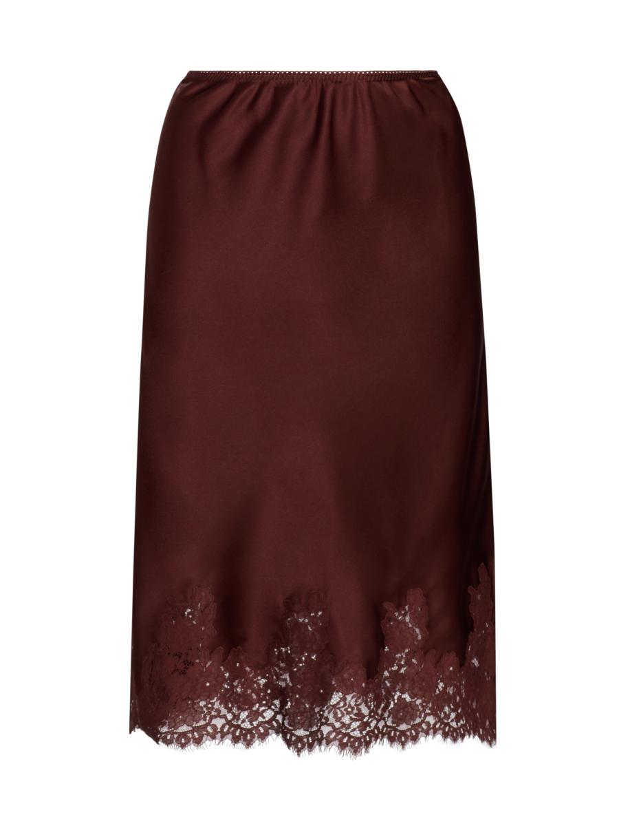 Doen Women's Elowette Silk & Lace Midi-skirt