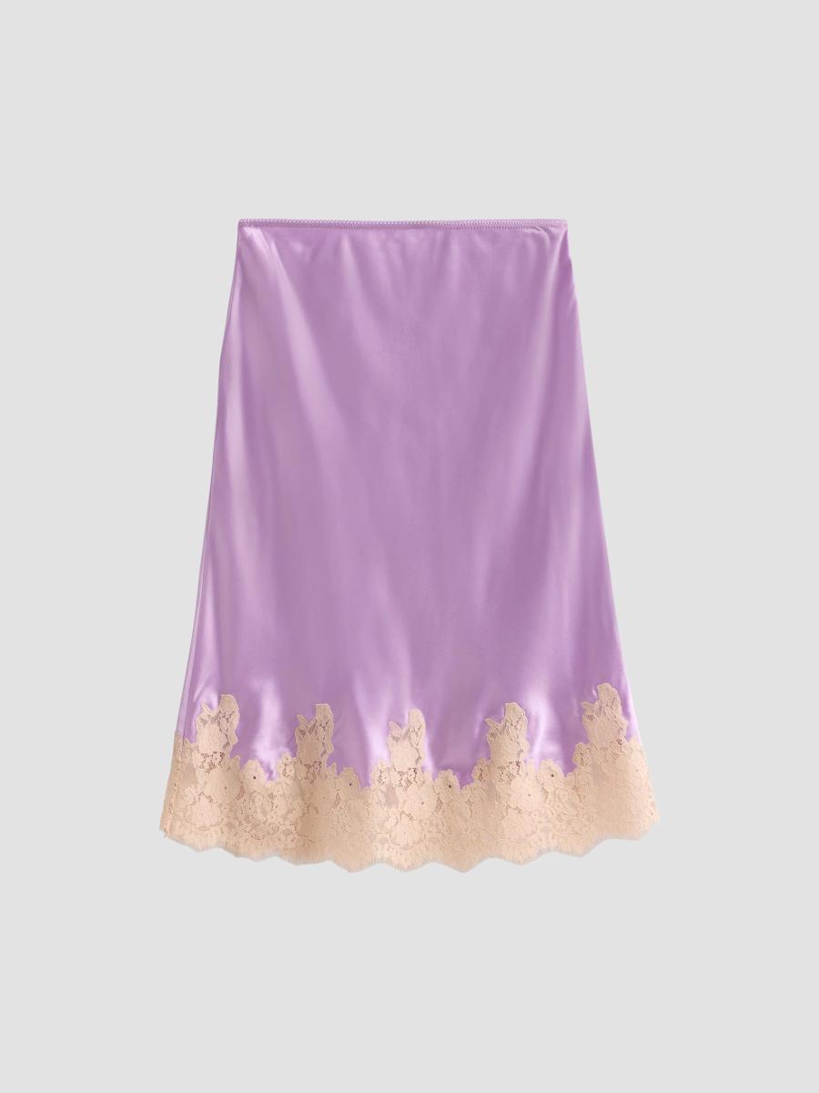 Doen Women's Elowette Silk & Lace Midi-skirt In Orchid Blossom