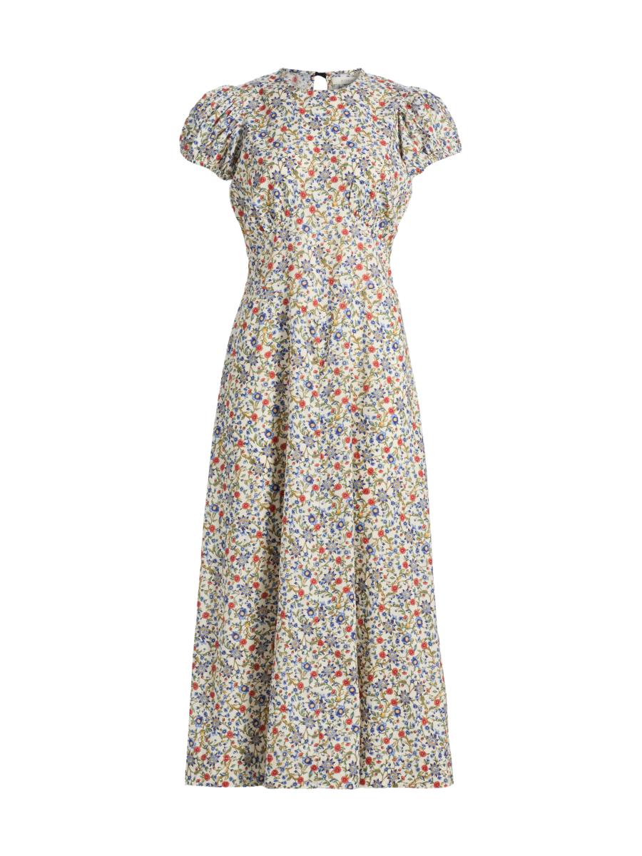 Doen Women's Rhodia Floral Cotton Midi-dress