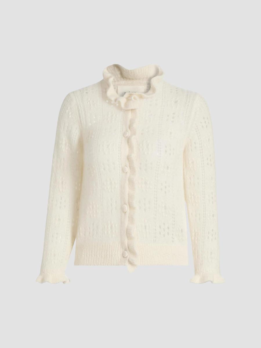 DÔEN Claudie Ruffle Cardigan | Saks Fifth Avenue