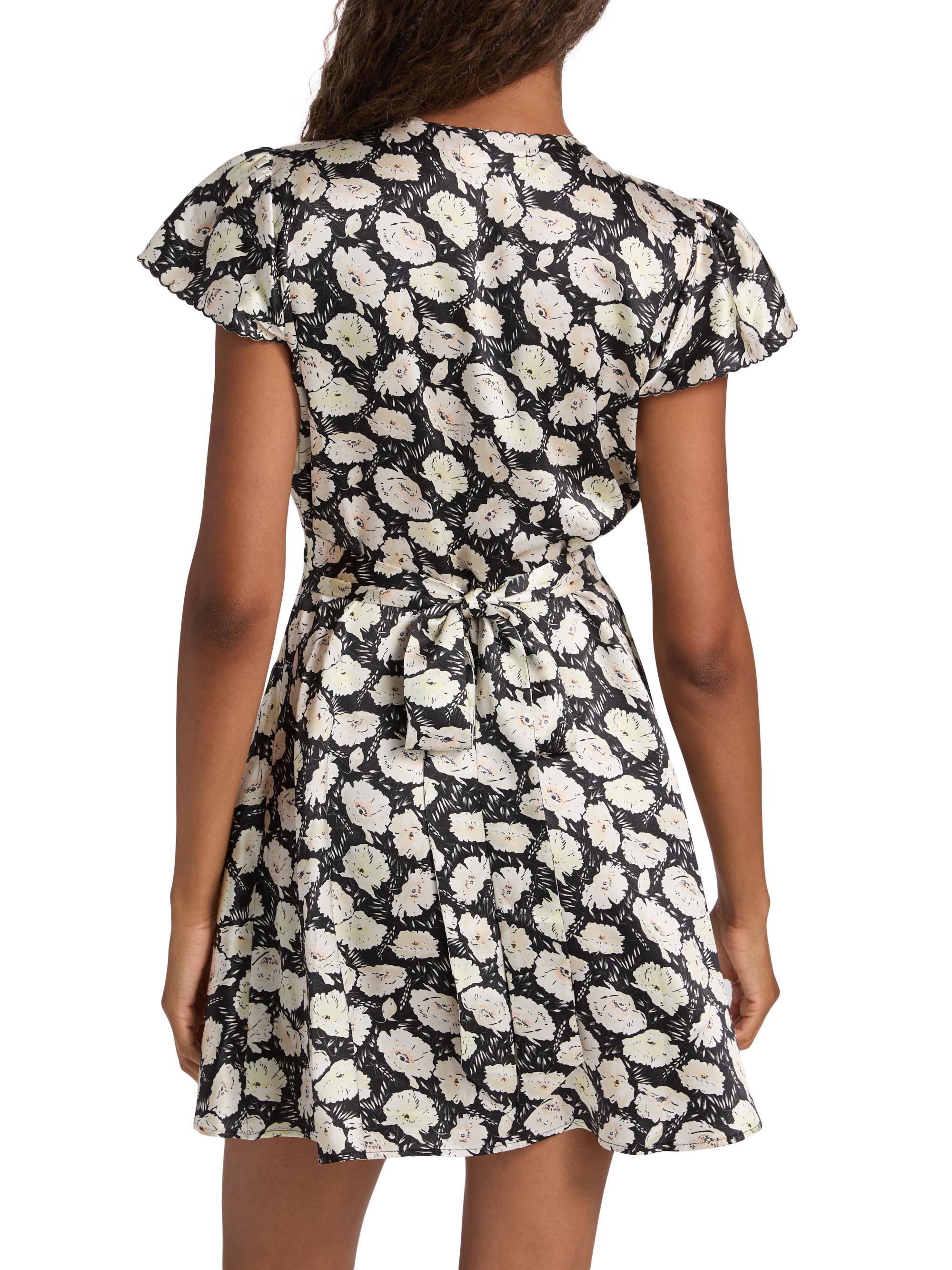 DÔEN Dianne Floral V-Neck Minidress | Saks Fifth Avenue