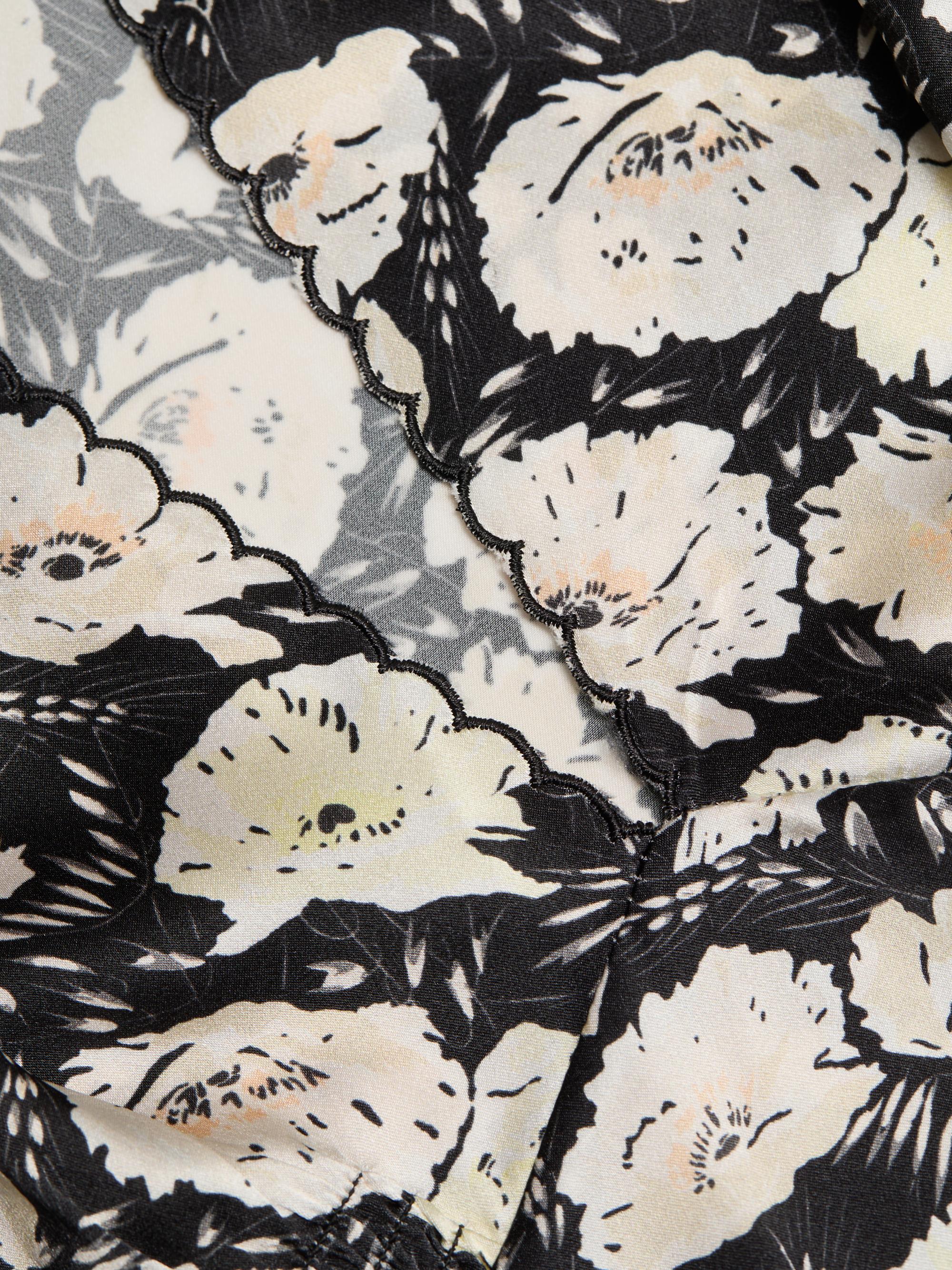 DÔEN Dianne Floral V-Neck Minidress | Saks Fifth Avenue