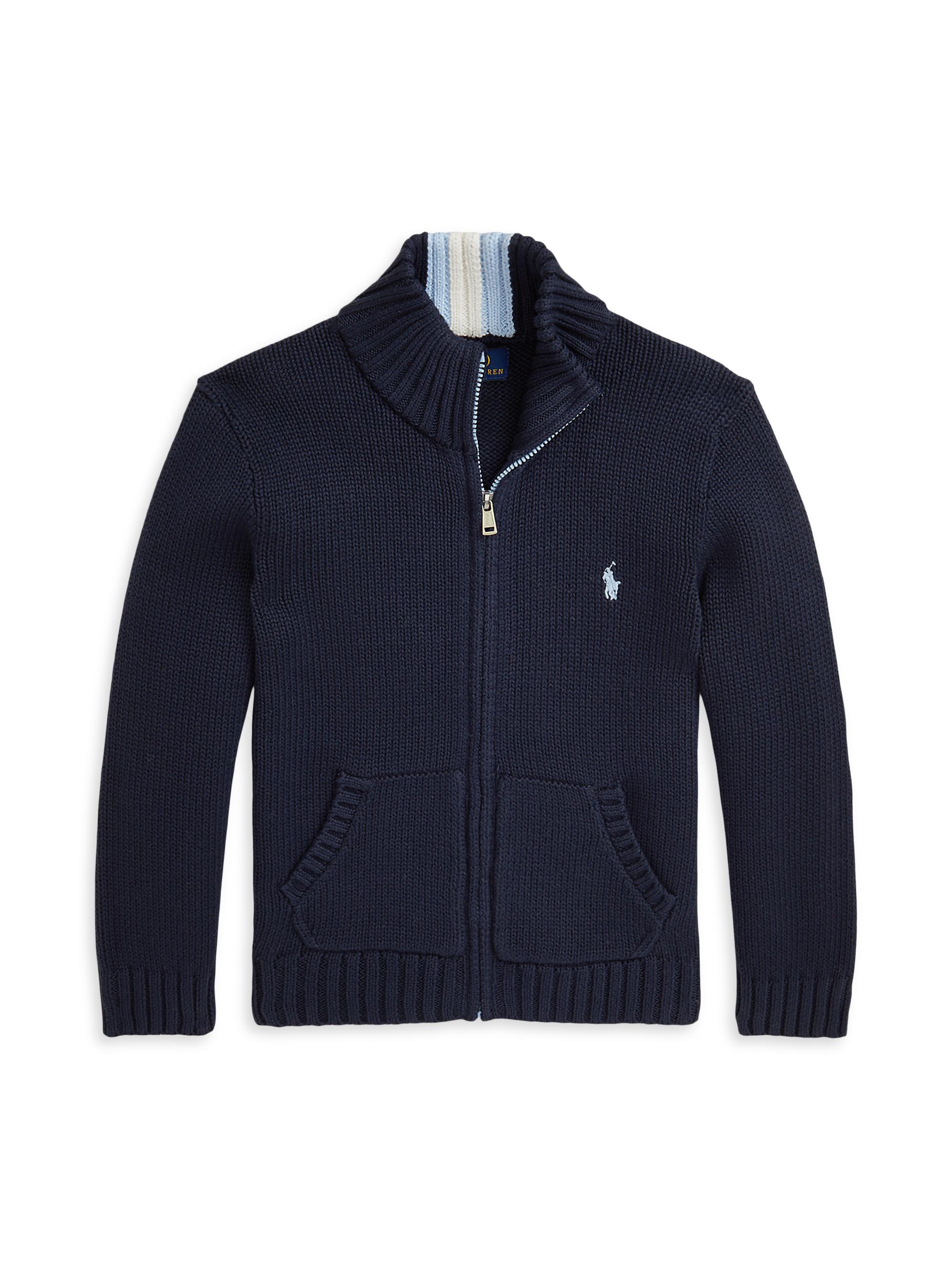 Polo Ralph Lauren Little Boy's & Boy's Knit Zip Sweater | Saks