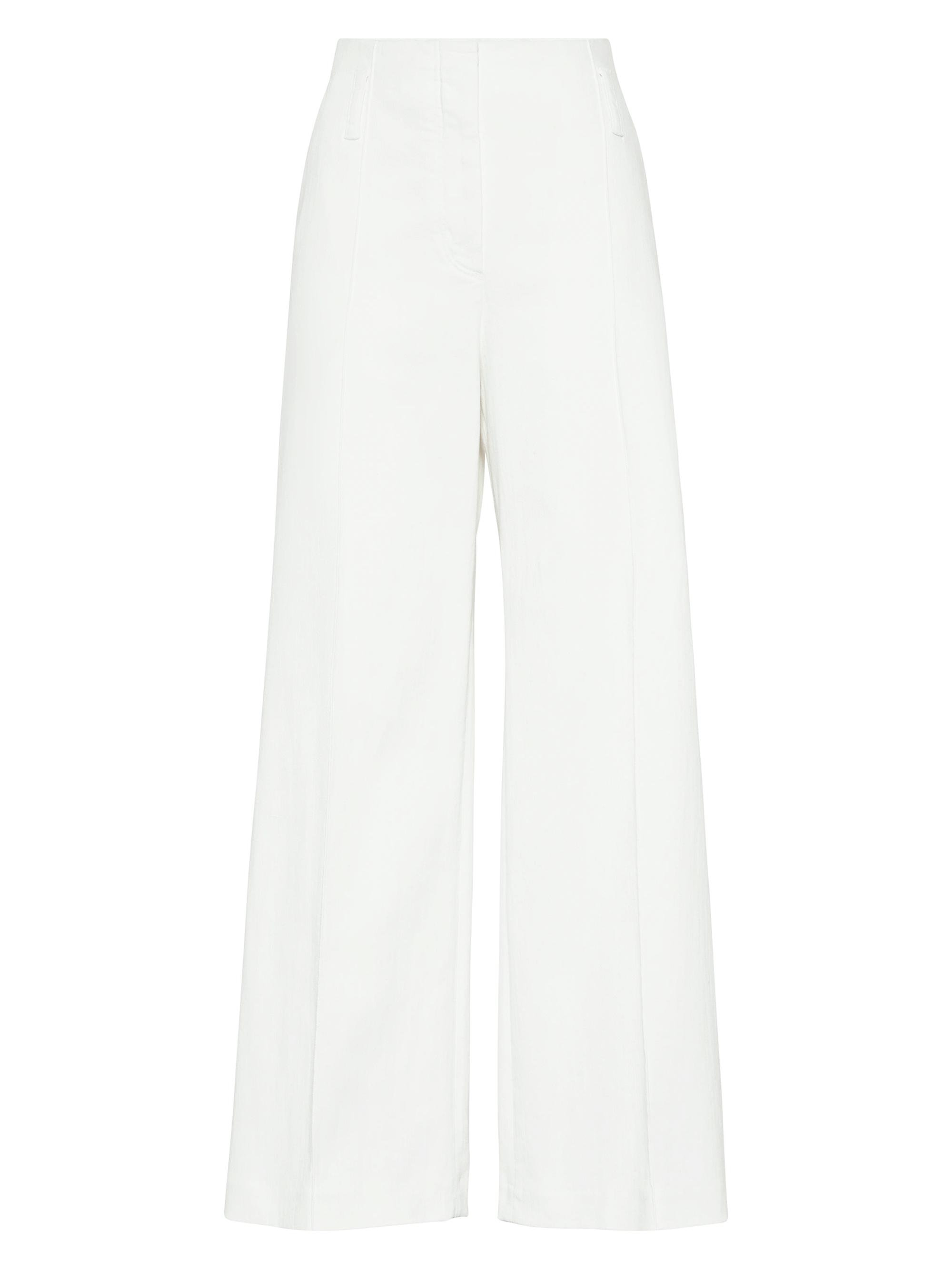 Brunello Cucinelli Women's Stretch Dyed Denim Flared Sartorial Trousers -