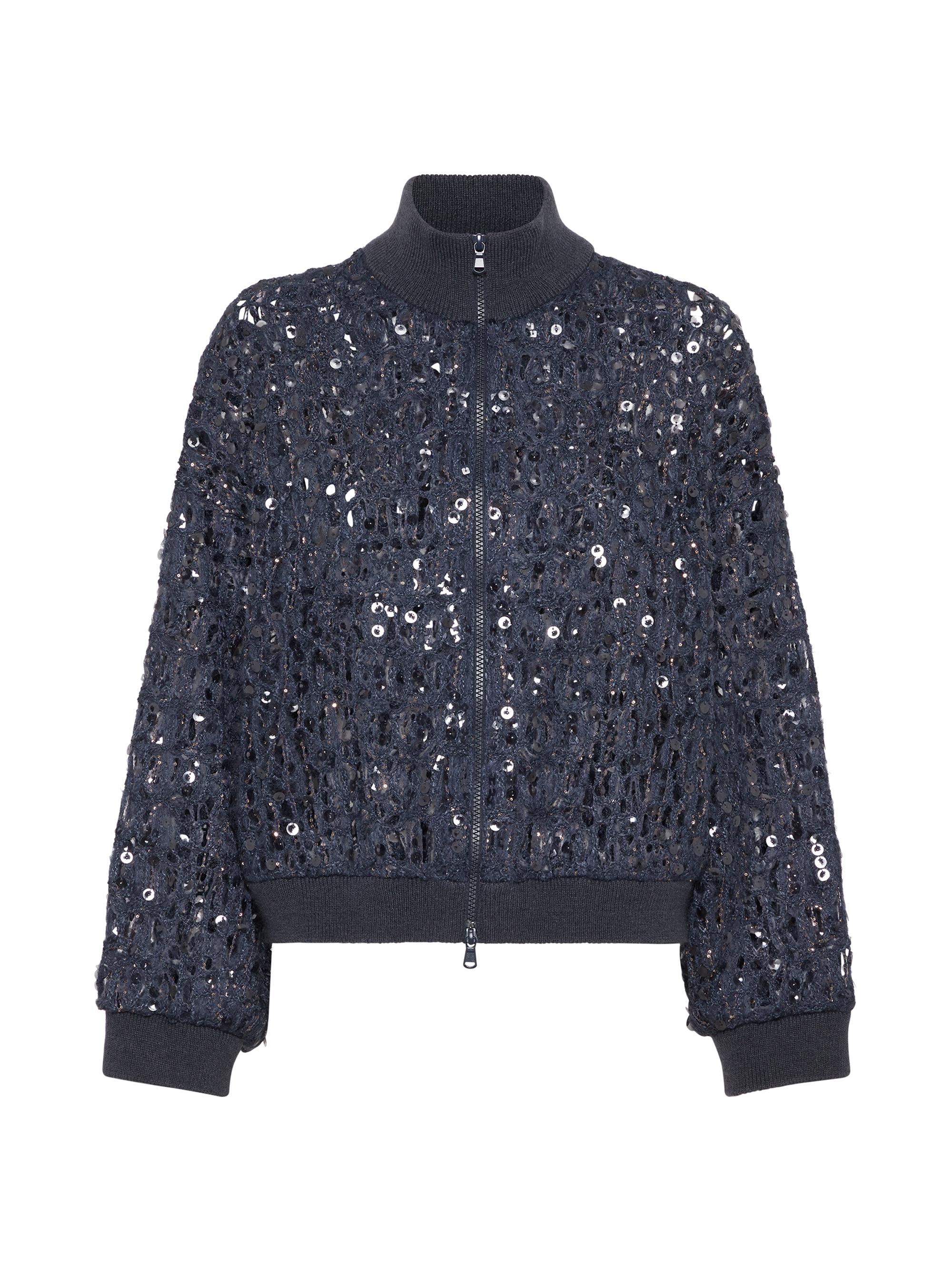 Brunello Cucinelli Wispy Mohair and Wool Dazzling Net Turtleneck