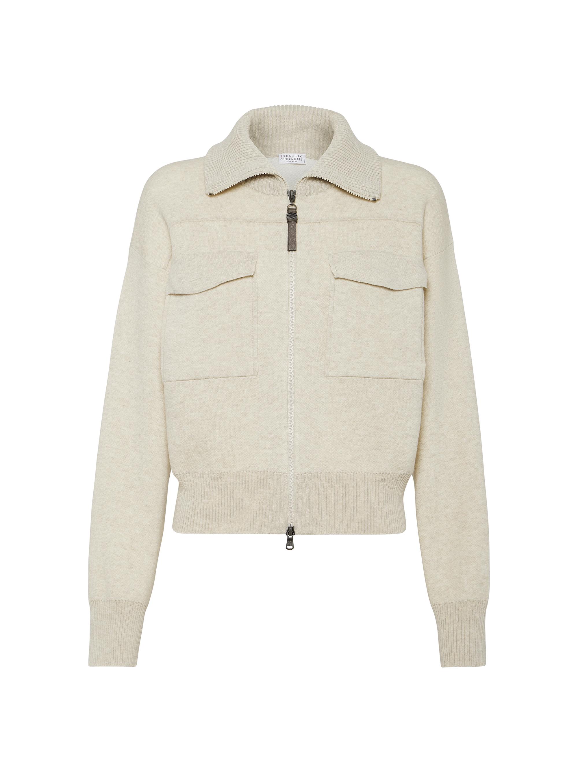 Brunello Cucinelli Women's Cashmere Double Knit Cardigan - Oat