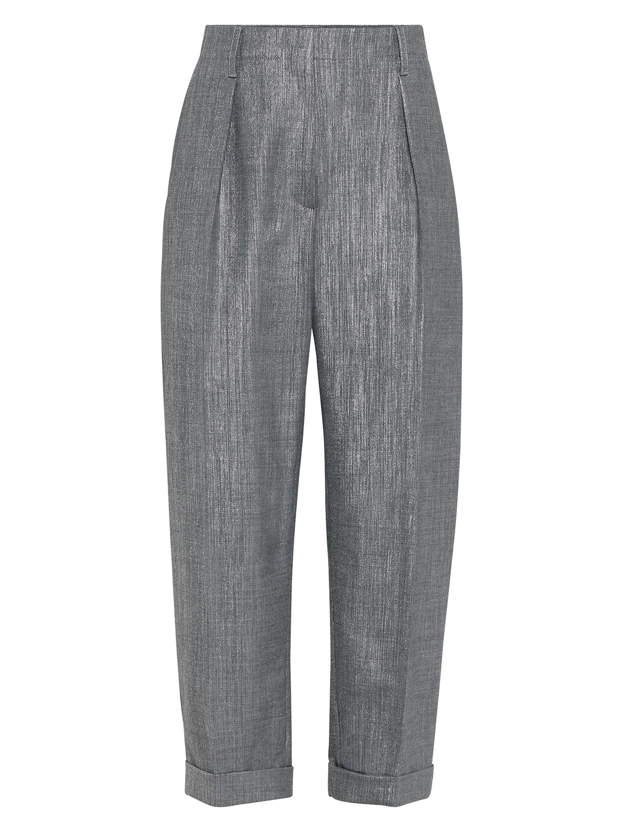 パンツ PRADA ARCHIVE VIRGIN WOOL GRAY SLACKS Prada Trousers, 90s