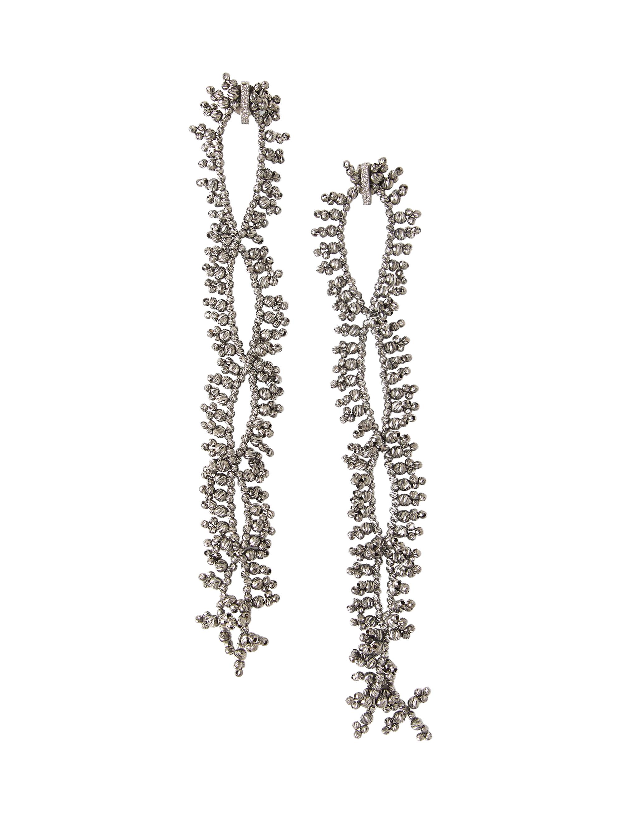 Brunello Cucinelli Women's Sterling Silver Knotted Earrings - Silver
