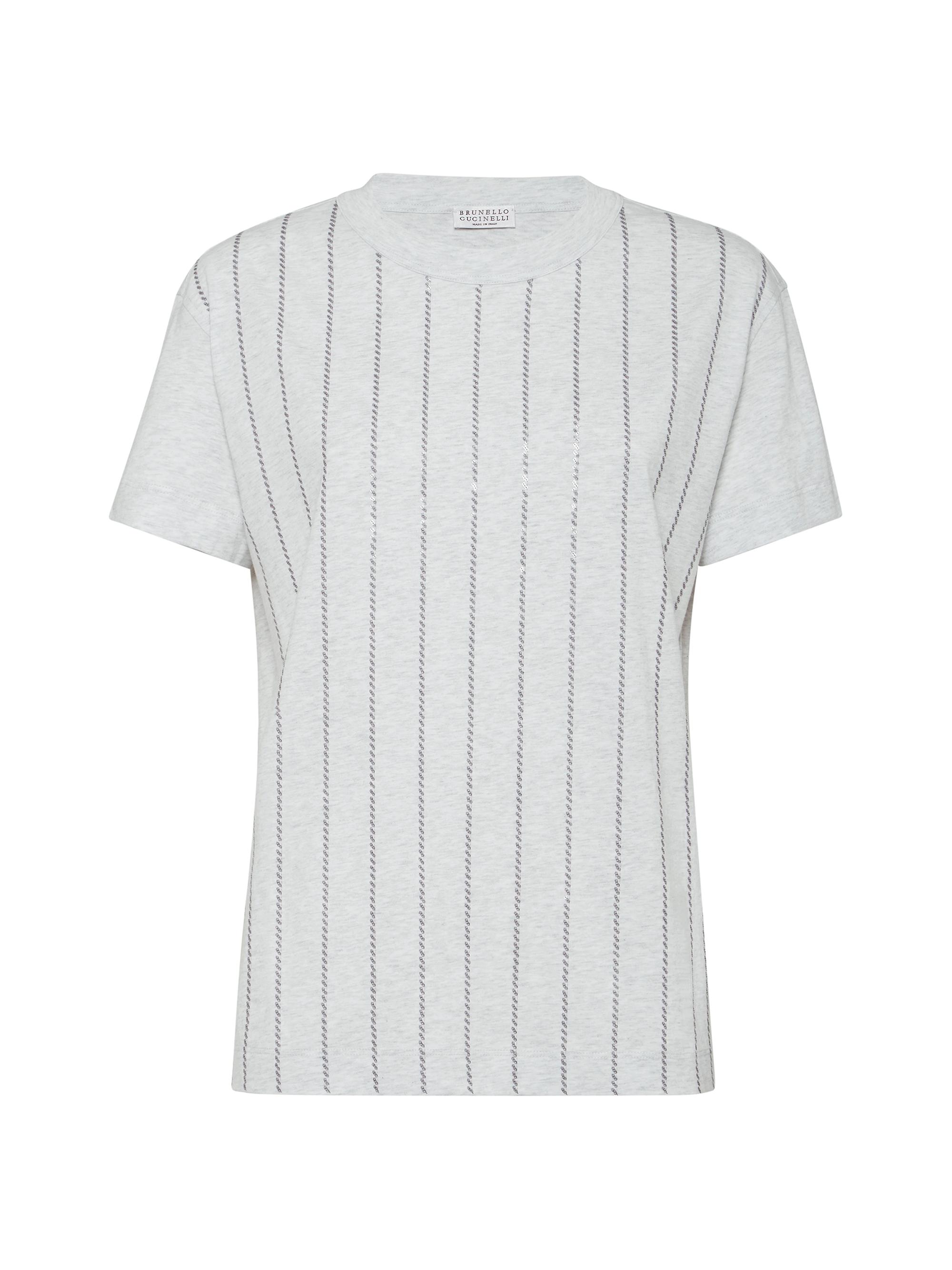 Brunello Cucinelli Women's Cotton Jersey T-Shirt - Fog