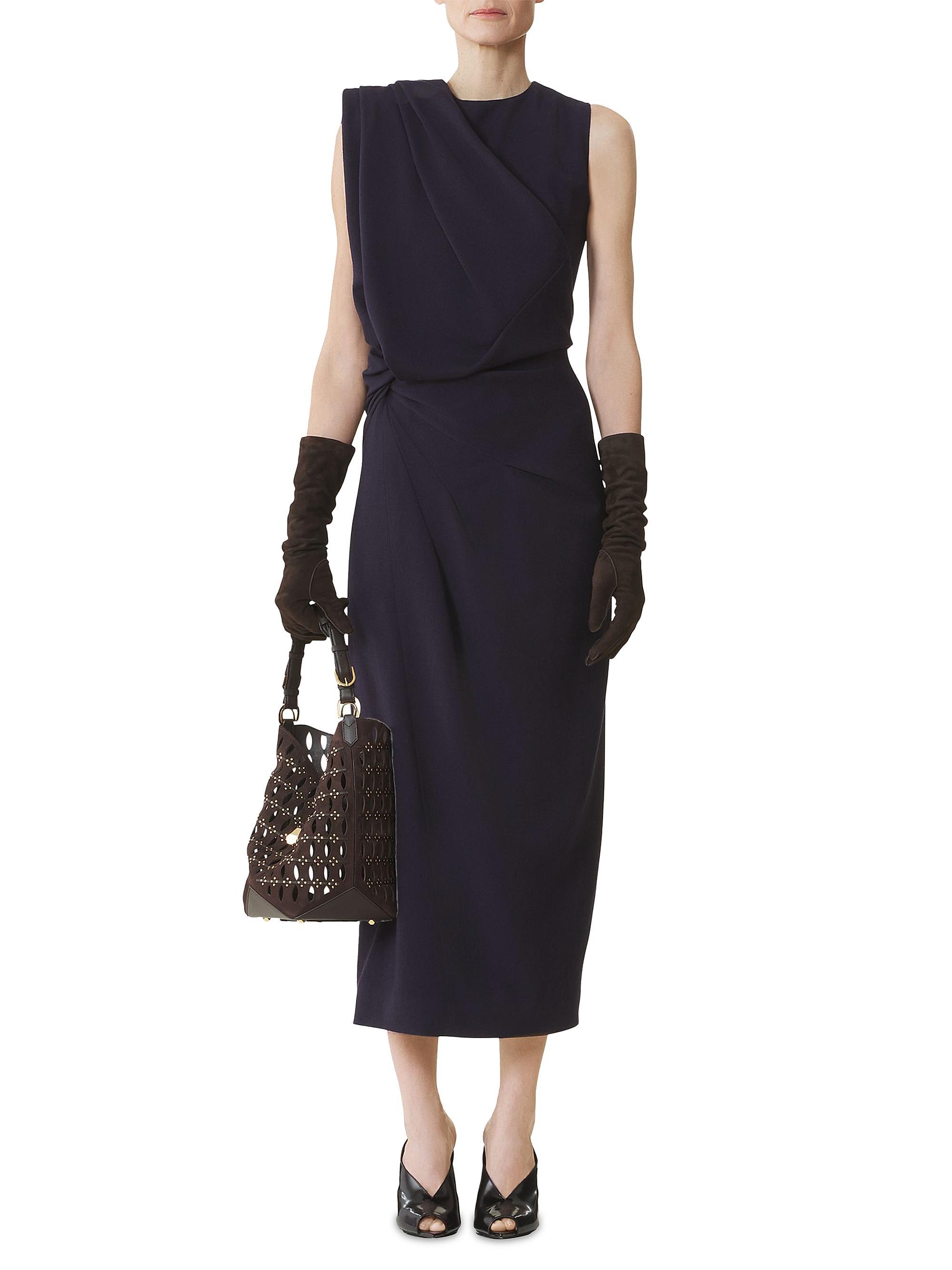 Lanvin Midi Dress in Flannel | Saks Fifth Avenue